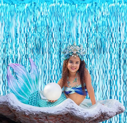 GOER Metallic Tinsel Foil Fringe Curtains Party Photo Backdrop Party Streamers for Birthday,Graduation,New Year Eve Decorations Wedding Decor - Image 5