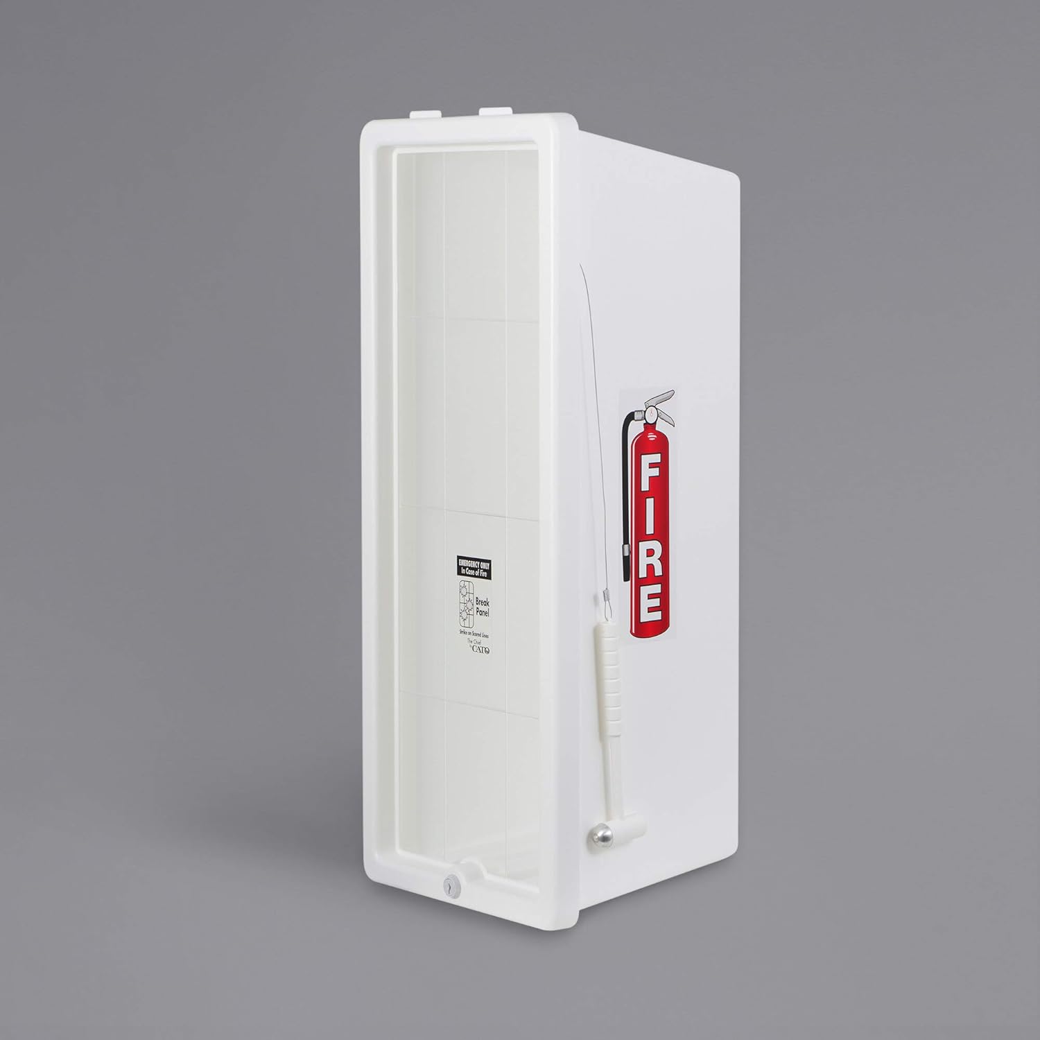 clearance shop sale White SurfaceMounted Fire Extinguisher