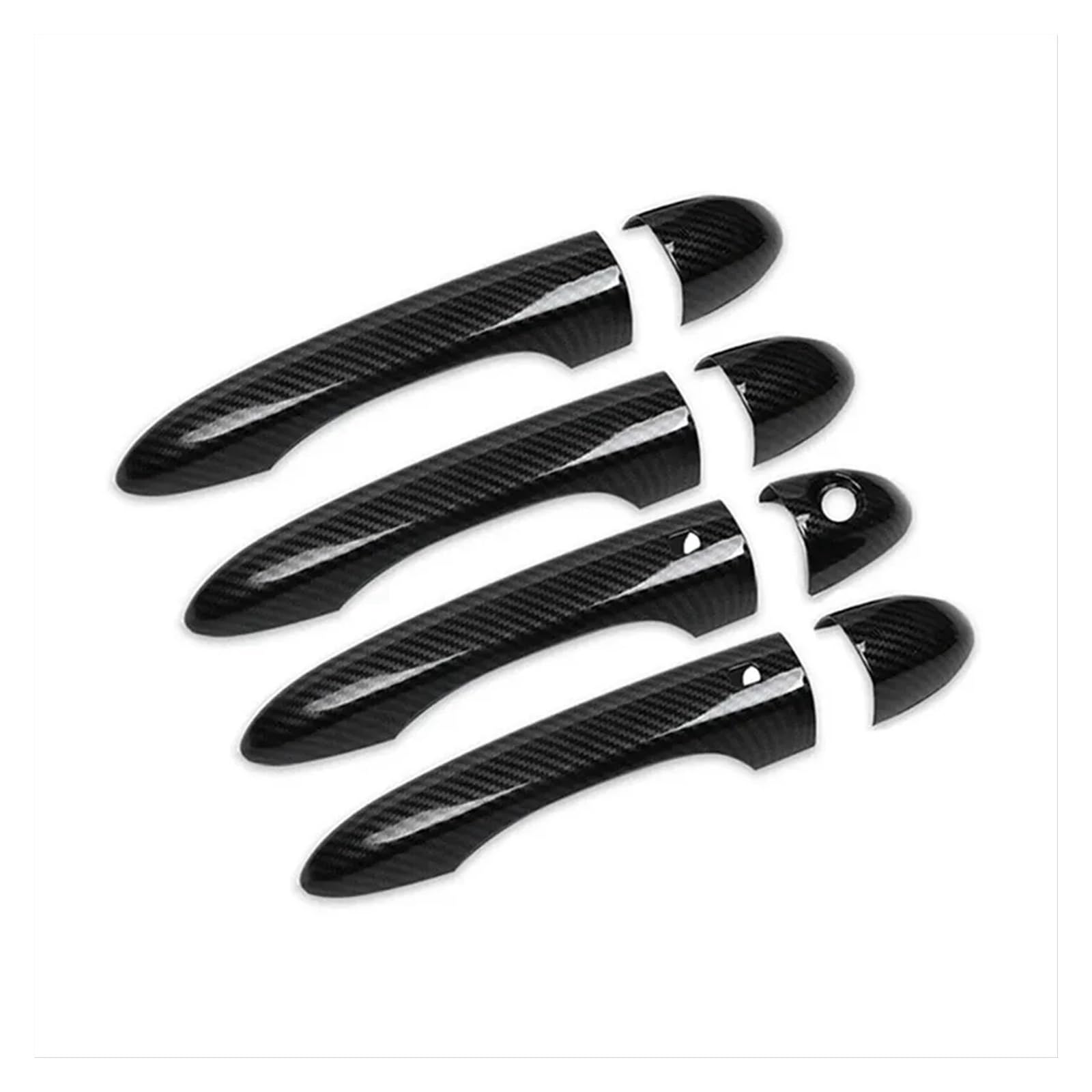 Sauanmnktp One Color Exterior Door Handle For Car For Maserati For Ghibli Sedan Trofeo Smart Door Handle 1 Set Carbon Fiber Cover Trim