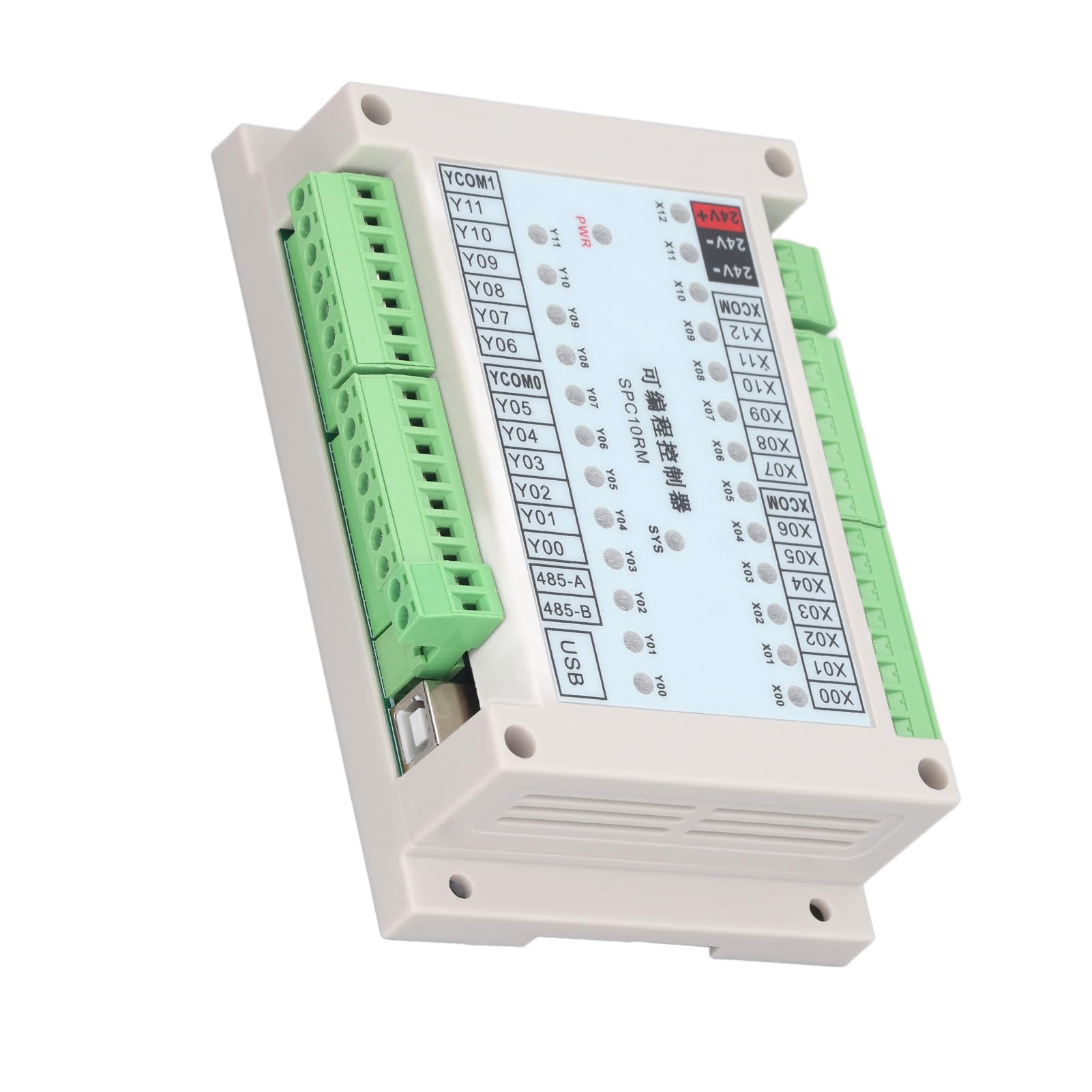 Controlador Lógico Programable PLC, Controlador Programable de Control PLC 13 Entradas 12 Salidas Secuencia Temporización Tiempo Relé Salida Lógica Control, Controles