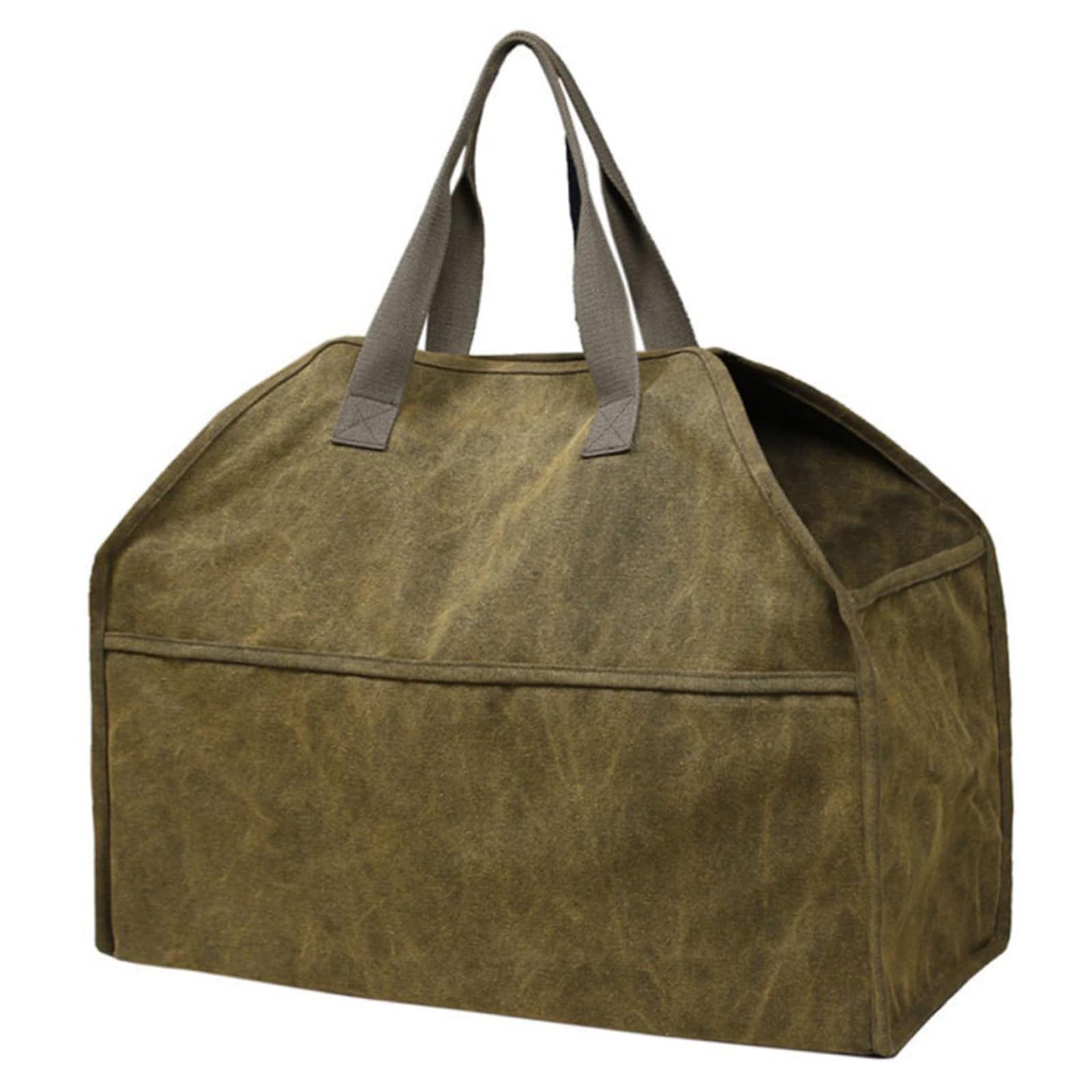 Grand sac de transport de bûches en toile cirée pour bois de