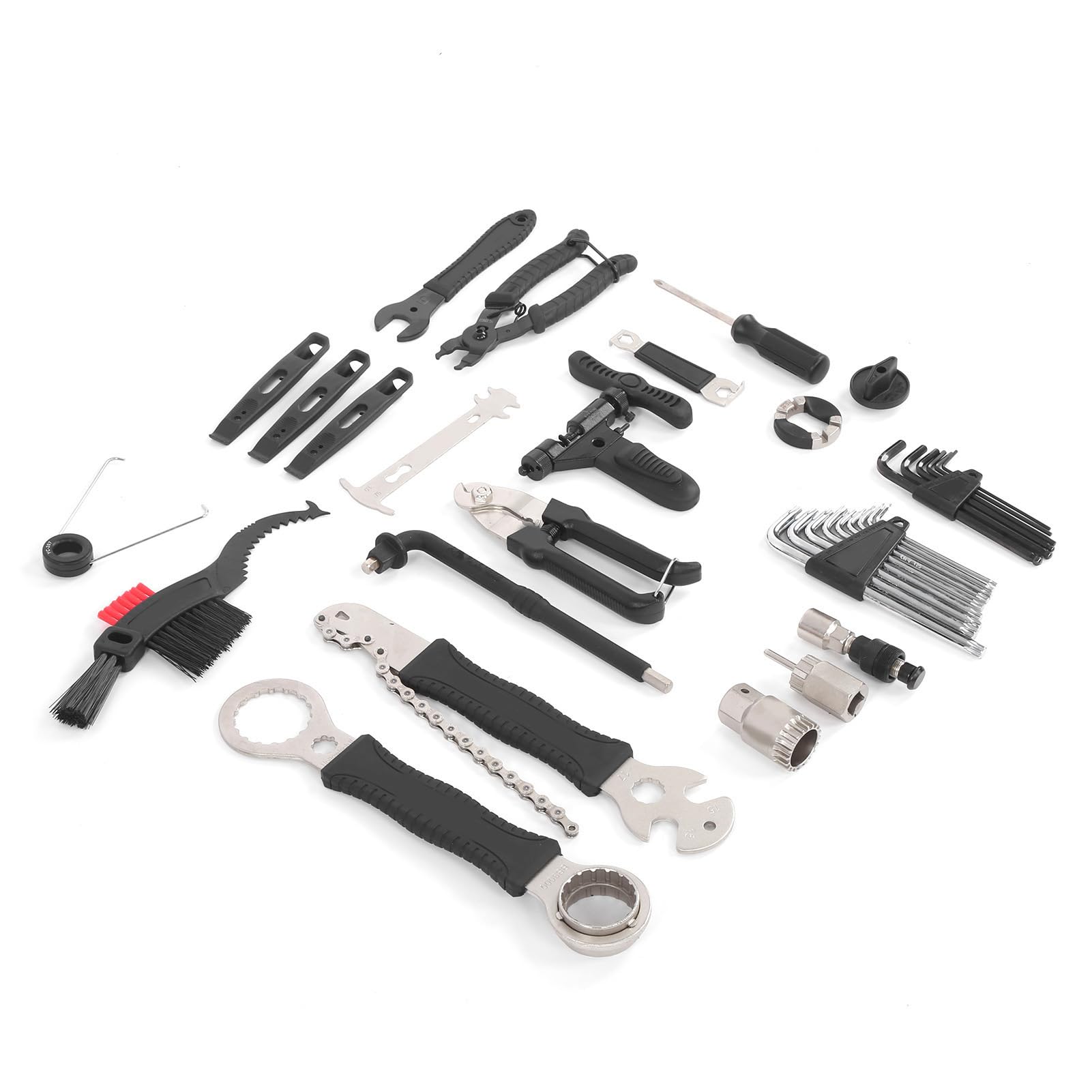 Kit de Herramientas de Reparación de Bicicletas, Juego Completo Duradero para Mantenimiento de Bicicletas de Montaña y Carretera