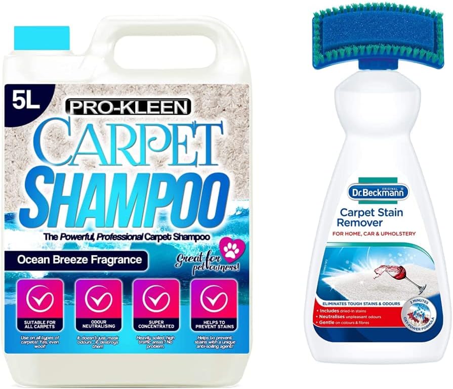 ProKleen Professional Carpet & Upholstery Shampoo, 5 Litres & Dr