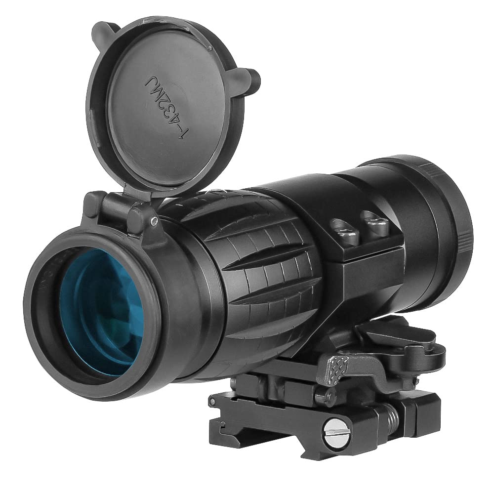 Spina Airsoft Hunting 3X Loupe Scope Loupe Sight FTS Flip to Side avec Monture QD