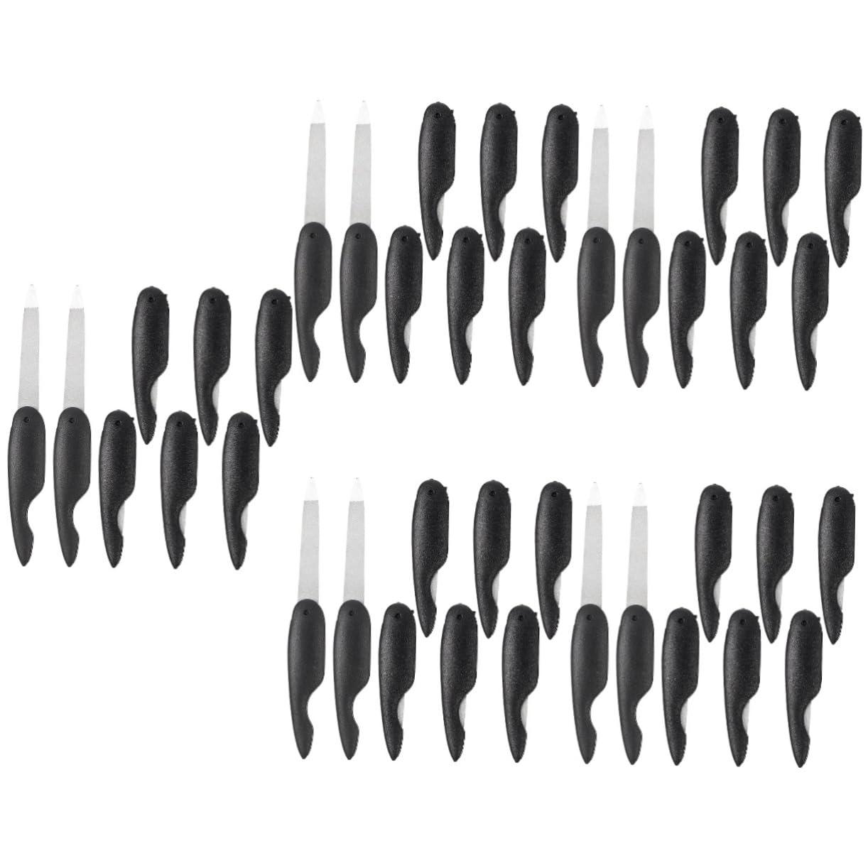 MAGICLULU 40 Pz lima per unghie pieghevole tampone per unghie attrezzi da signora lime per unghie tagliaunghie lima per unghie professionale portatile impostare unghia ricurva