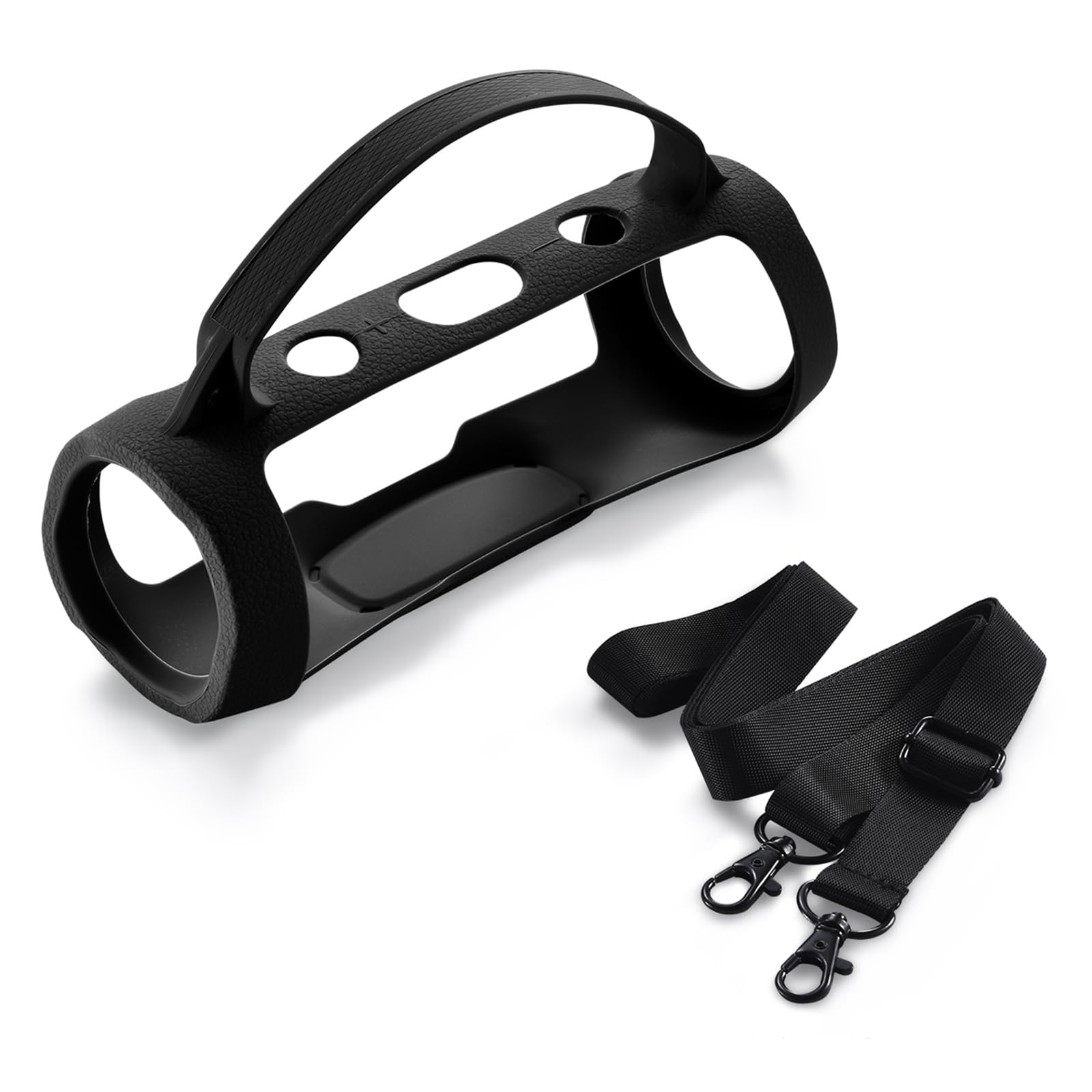 Coque Silicone JBL Flip Essential 2 Generic - Protection étanche Avec Bandoulière Et Mousqueton