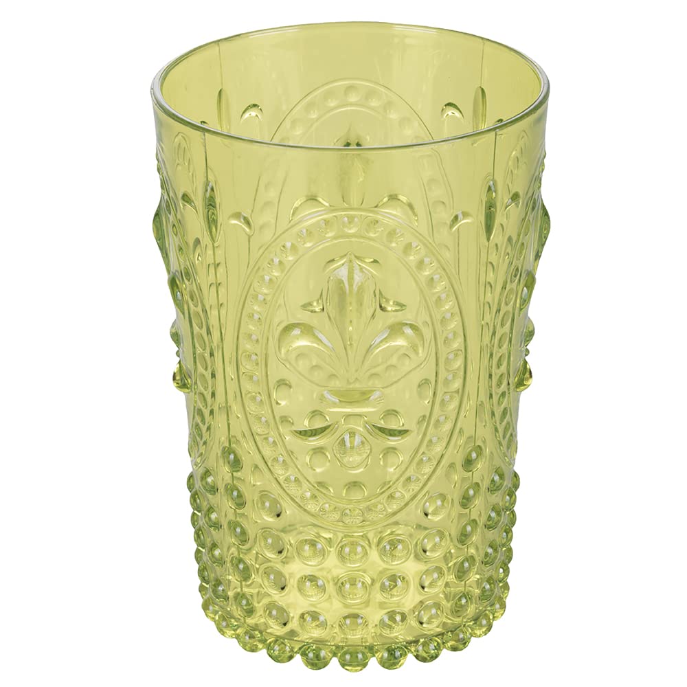 Pate De Verre Lampe Verres à Eau Cancun Bleu Nuit - Lot De 6 Verres En Verre Soufflé 330ml Verre Tivoli