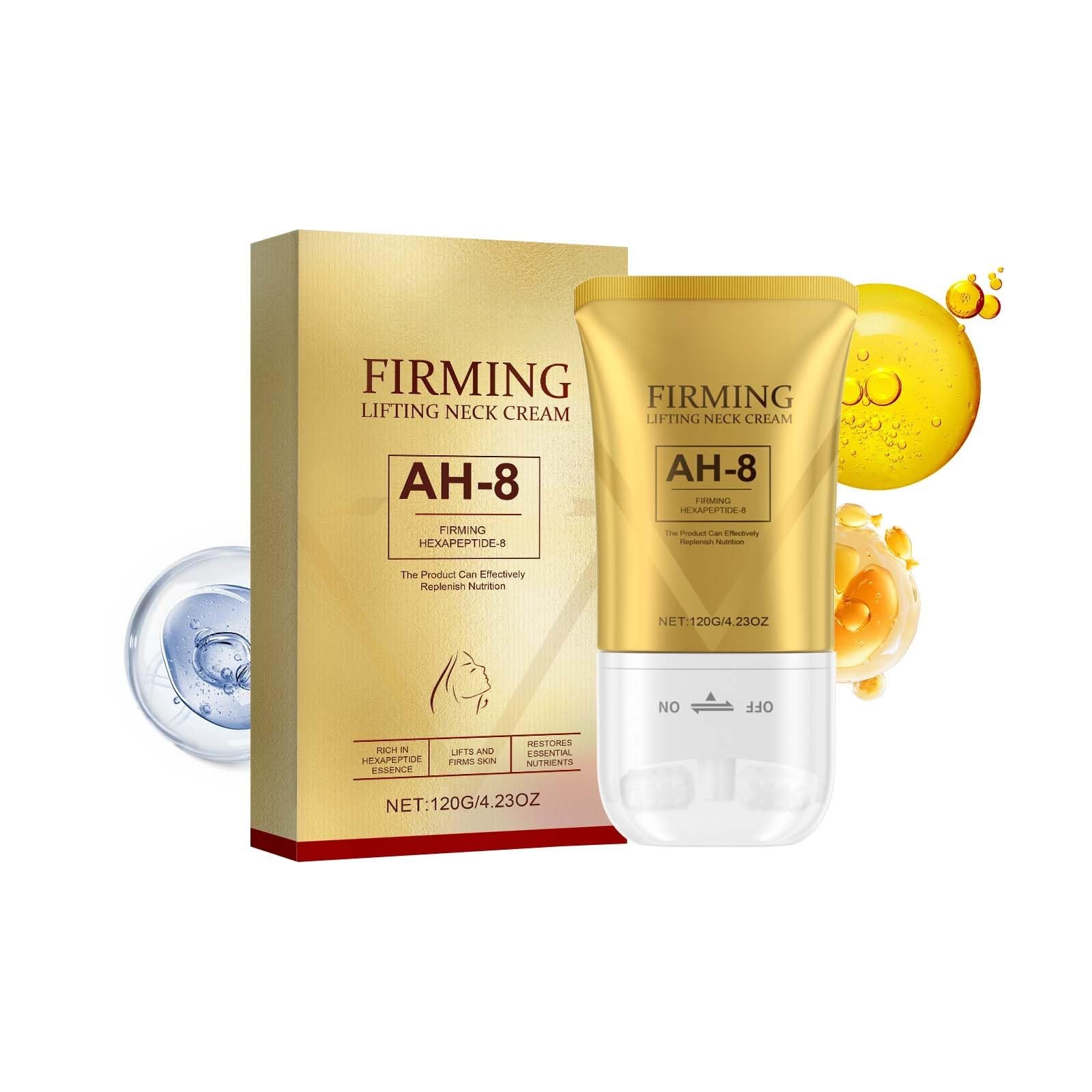 AH-8 Firming Neck Cream for Crepey Skin Body Care Comfort, Neck Firming Ceam for Reduces Neck Lines, Tightens Skin, Improves Elasticity, Moisturizes, Suitable for Both Men and Women (4)