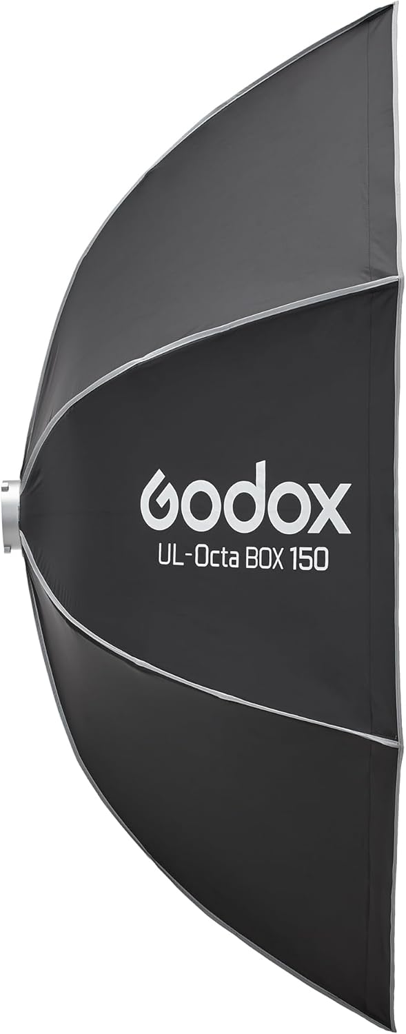 Godox 59" Foldable Octagon Softbox, Quick Release Strip Soft Box with Bowens Mount, Diffusers, Grid, Bag,for Godox SL60II AD400PRO AD600 Other Bowen Mount Studio Flash Speedlite.