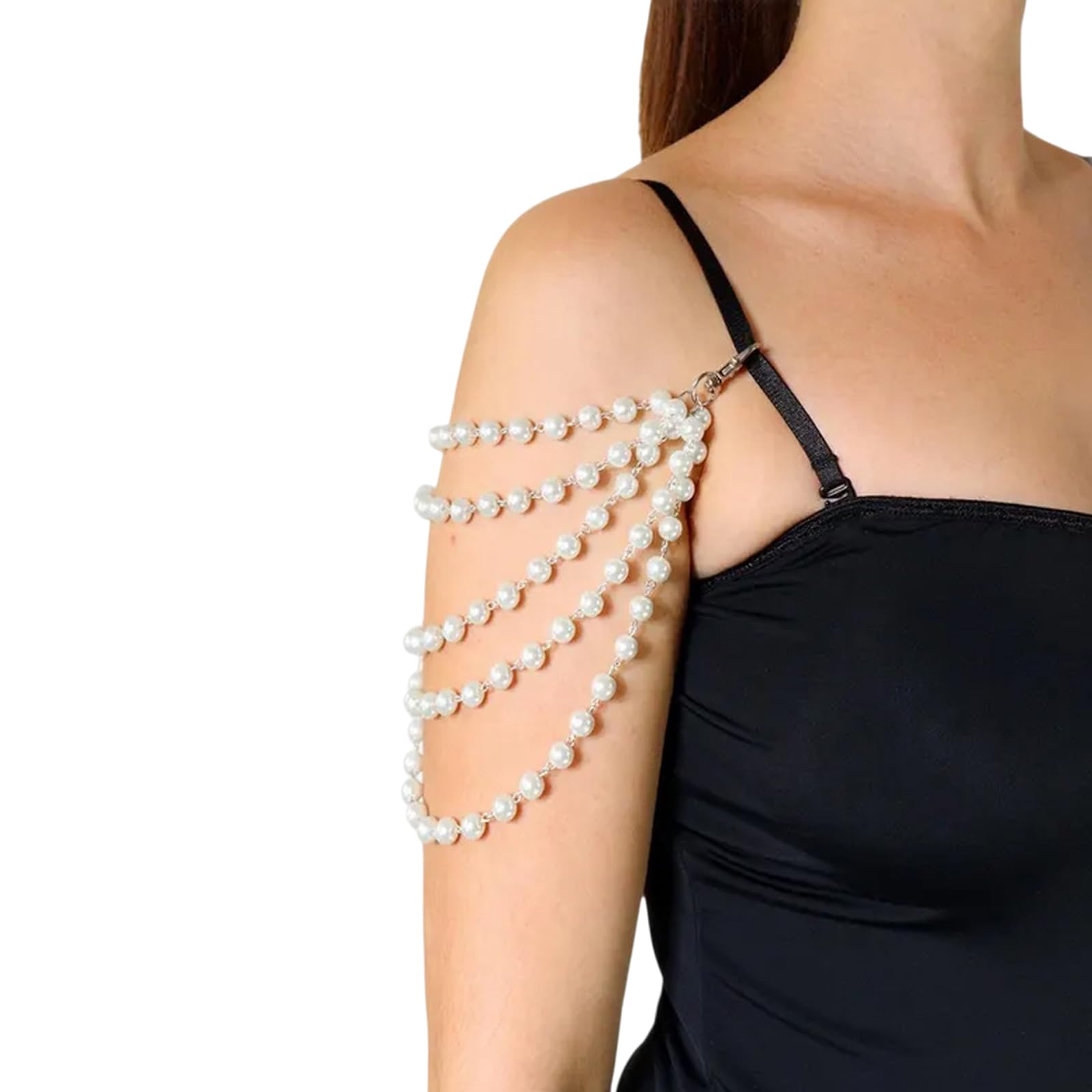 chirography CHIROGRAPHY2 psc elegant Pearl Bra Straps Jewelry,Adjustable Bra Shoulder Chain,Pearl Lingerie Straps,Wedding Bridal Dress Underwear Chain for Women Backless Party-picture-33