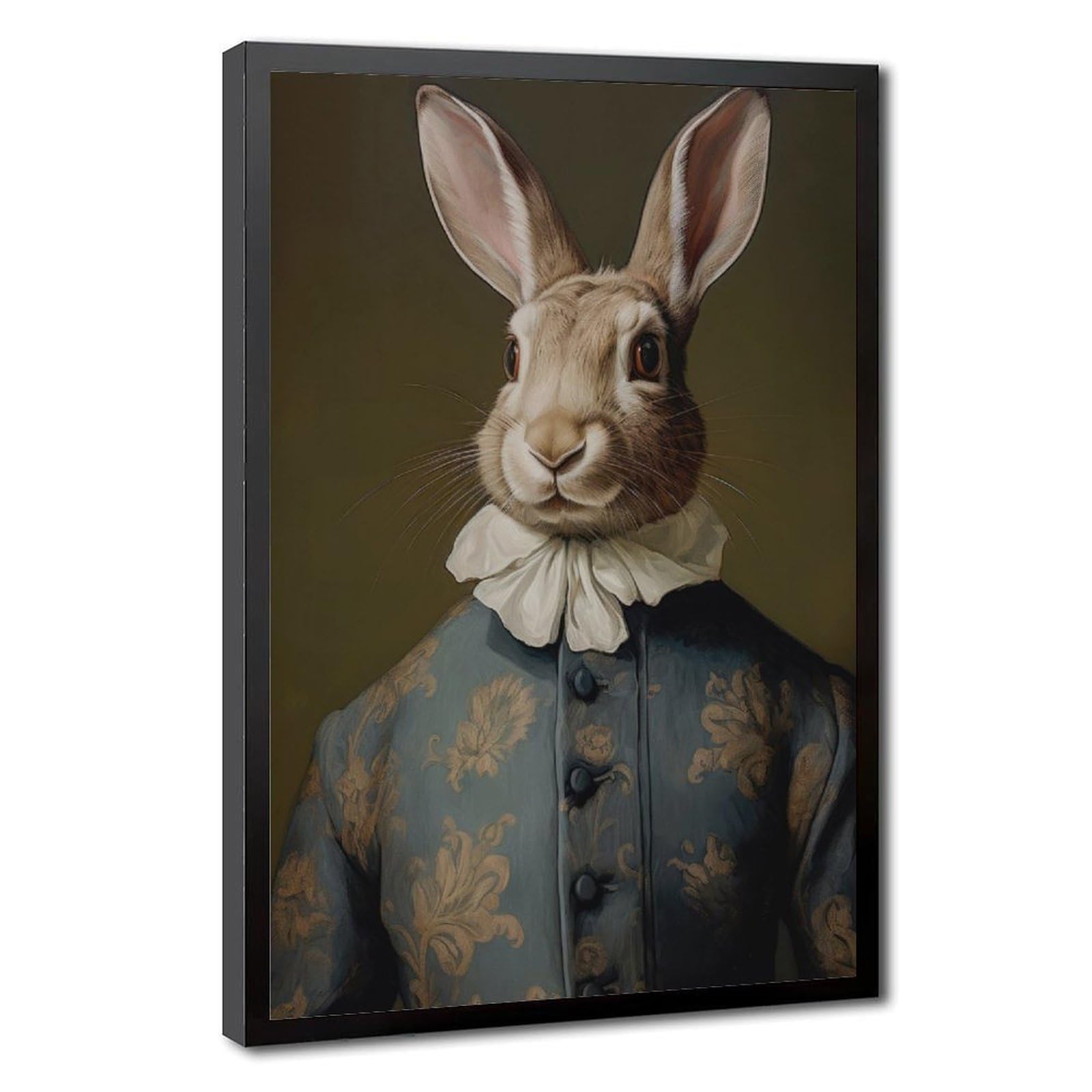 Bareronor Victorian Era Rabbits Canvas Poster Bedroom Decor Landscape Office Room Decor Gift 12" L X 18" W