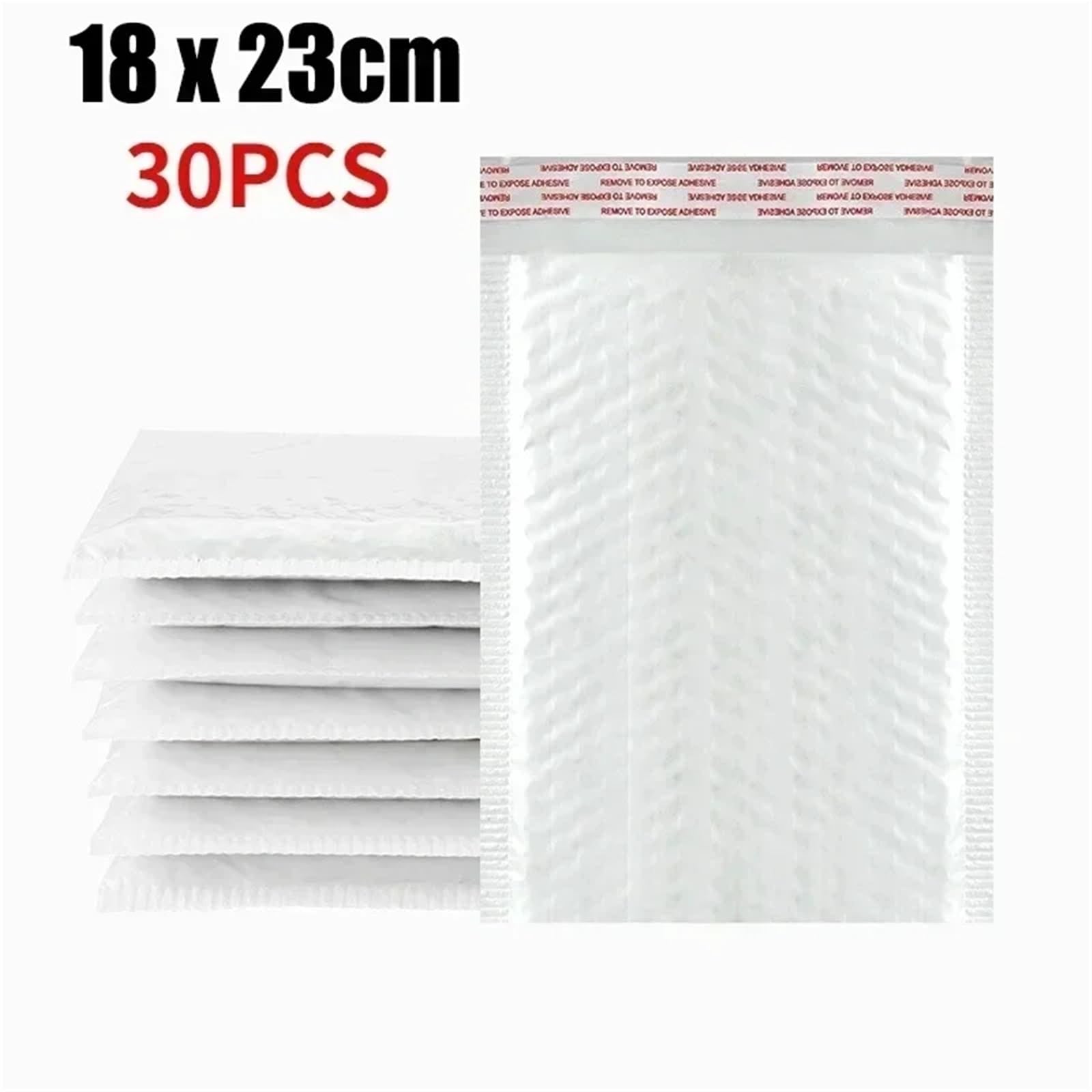 50/10 unidades de sobres multifuncionales autosellantes de espuma blanca for envíos comerciales.(30x 18x23cm)