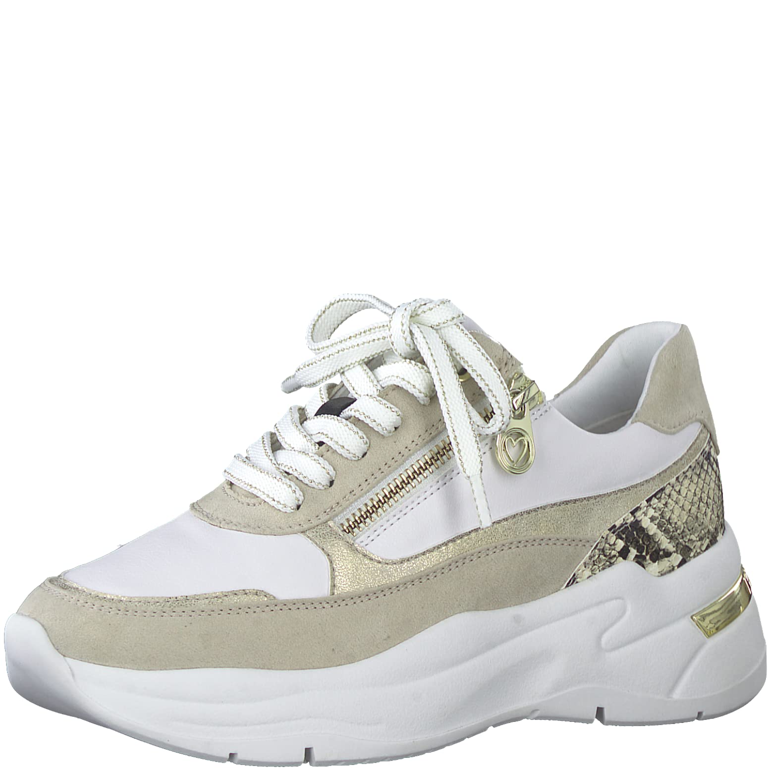 MARCO TOZZI Women's 2-2-23726-20 Trainers, White Comb, 7 UK