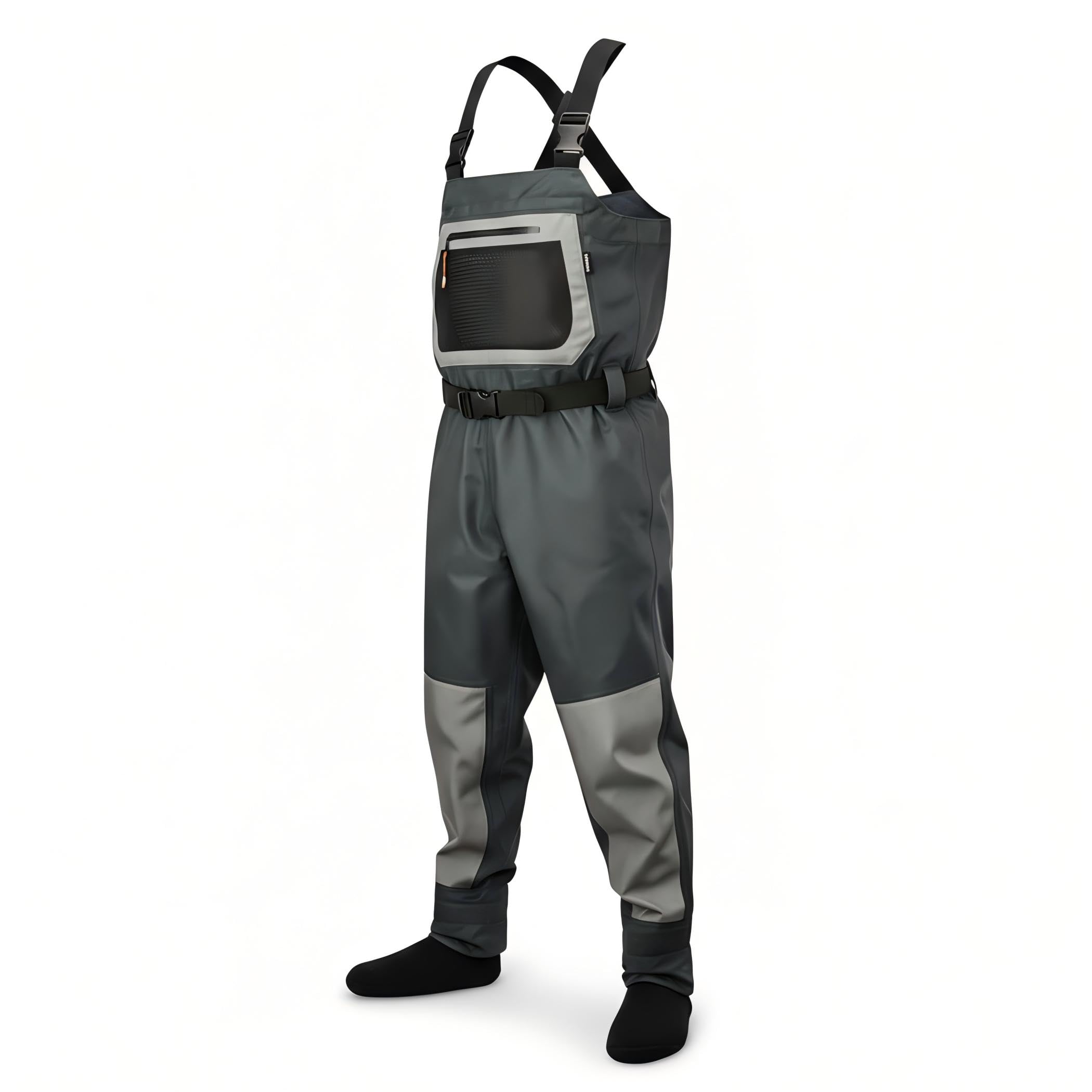 Fishing Waders for Men, Waterproof Chest Waders with Neoprene Stockingfoot Breathable Waders for Fly Fishing &Hunting
