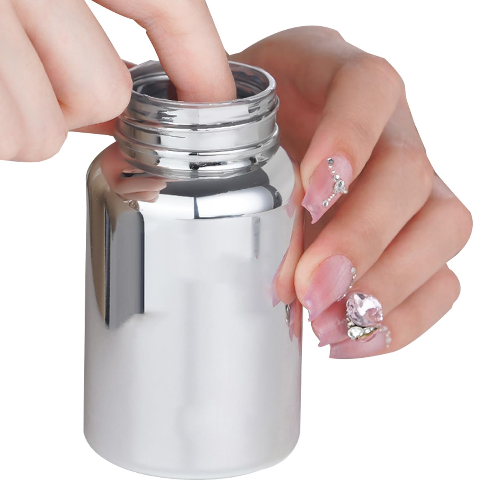Rimuovi Unghie Finte - Soluzione Soak Off per Gel e Colla per Unghie da 100ml - Con Spugna Avvolgente, Strumento per Cura Quotidiana delle Unghie