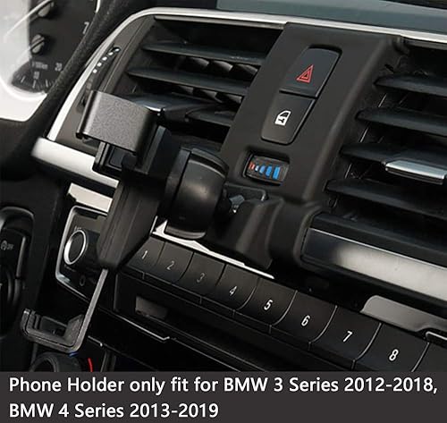 Miniatura 3 de Beerte Soporte de teléfono para BMW Serie 3 2012-2018, 4 Series 2013-2019 Ventilación de aire ajustable para coche, rotación de 360, soporte para