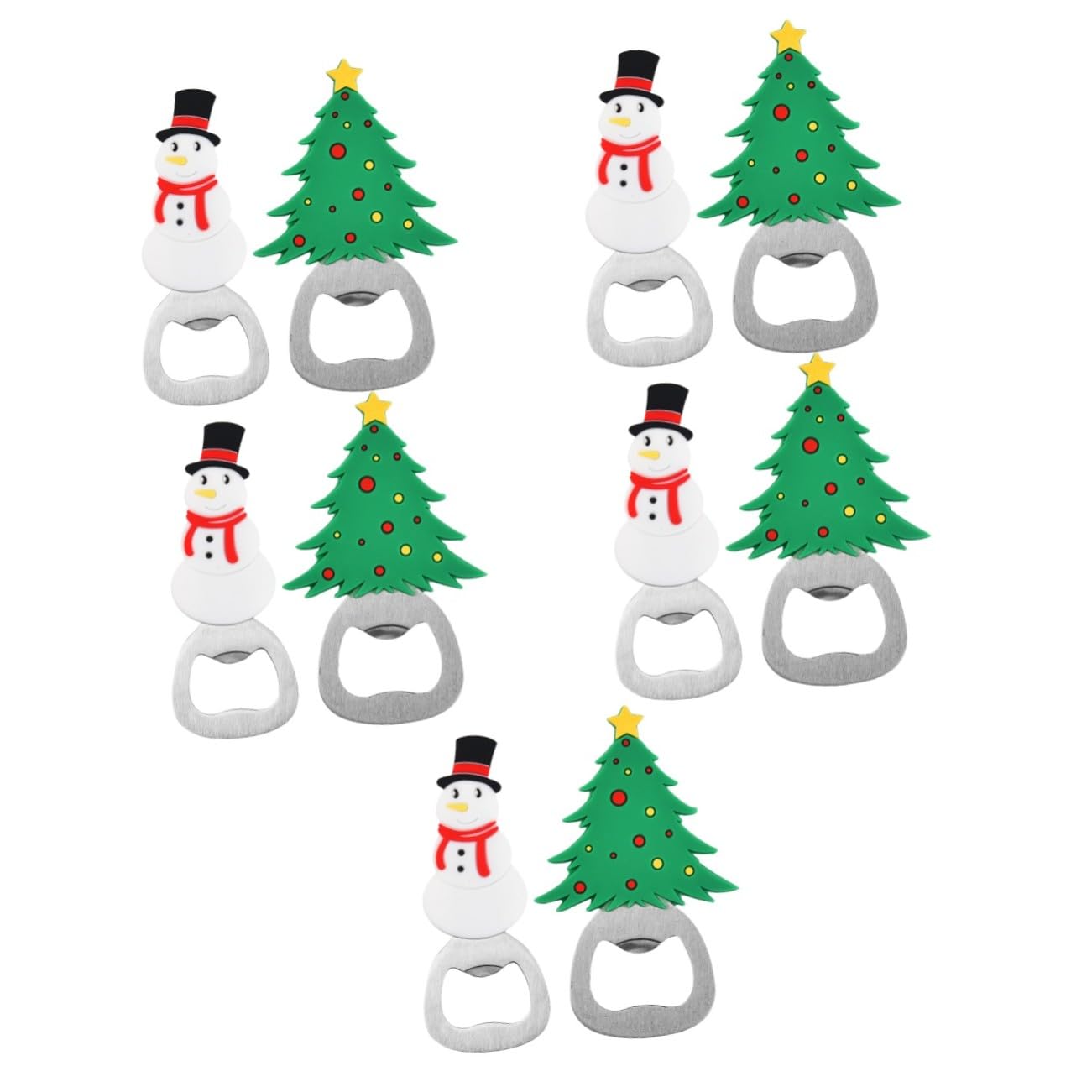 Décapsuleur portable VALICLUD : lot de 10 ouvre-bouteilles de Noël pour cuisine