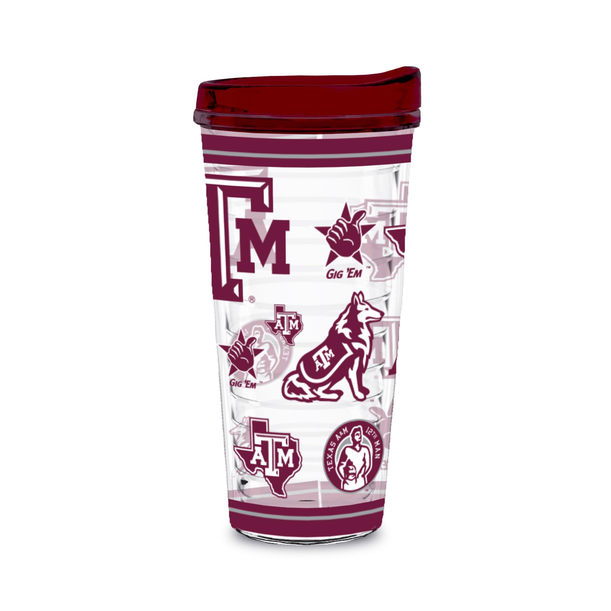 Rico Industries NCAA College Double Wall Mayhem 16oz Or 20oz Tritan Tumbler W Lid