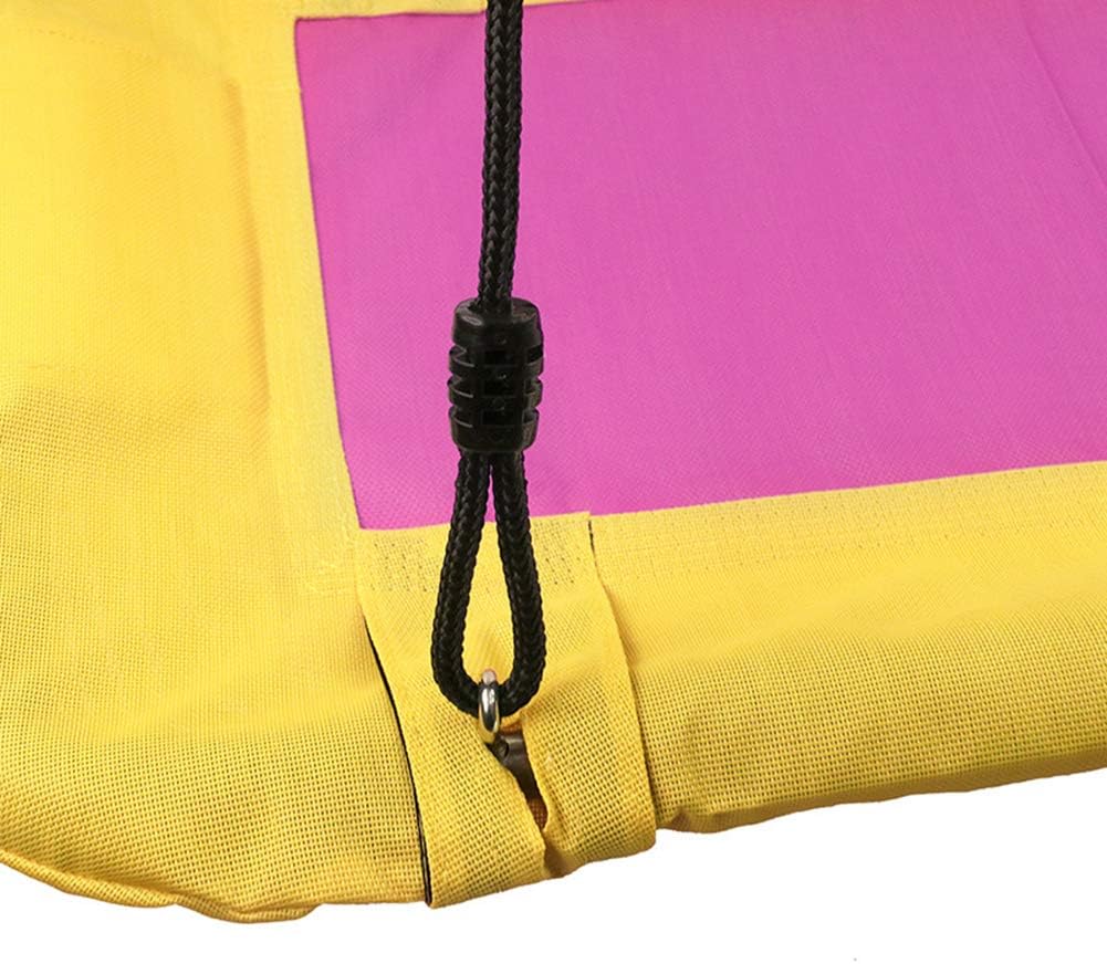 Rectangular Nest Swing Enclosed Seat Up to 300kg Outdoor 11576.5 cm Plate Swing Yellow