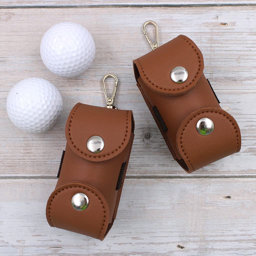 Sac de rangement pour balles de golf en cuir portable