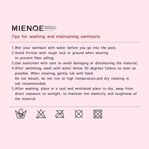 Miniatura 6 de MIENOE Trajes de baño de una pieza para niñas adolescentes con protección solar UPF 50+, con almohadillas para el pecho, pieza atlética para niñas