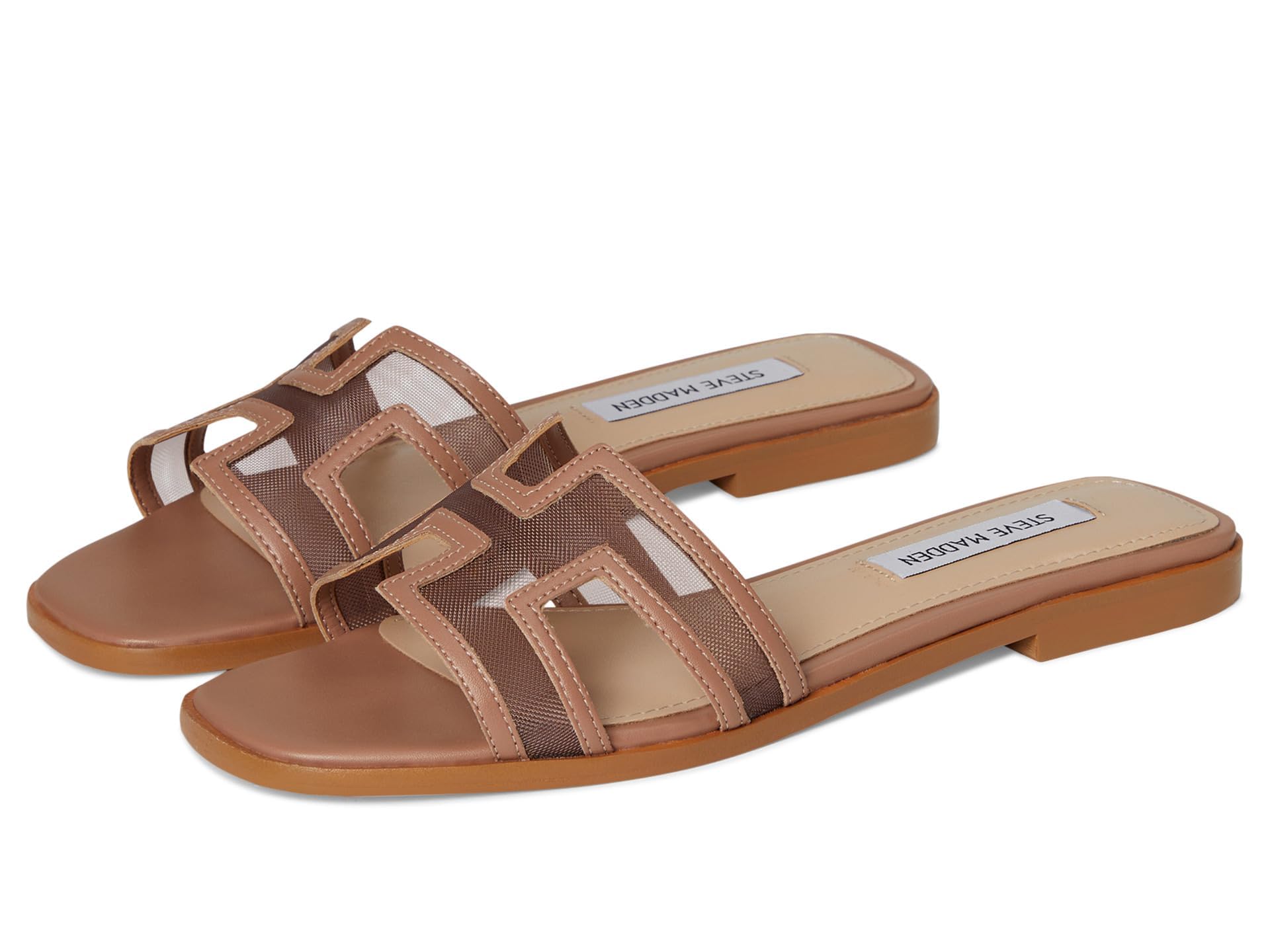 Steve Madden Women's Hadyn Slide Sandal, Mocha Mesh, 8 UK