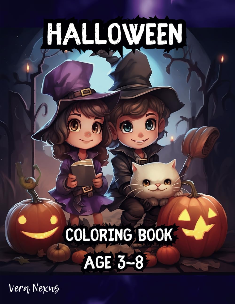 Halloween Coloring Book 3-8 years old