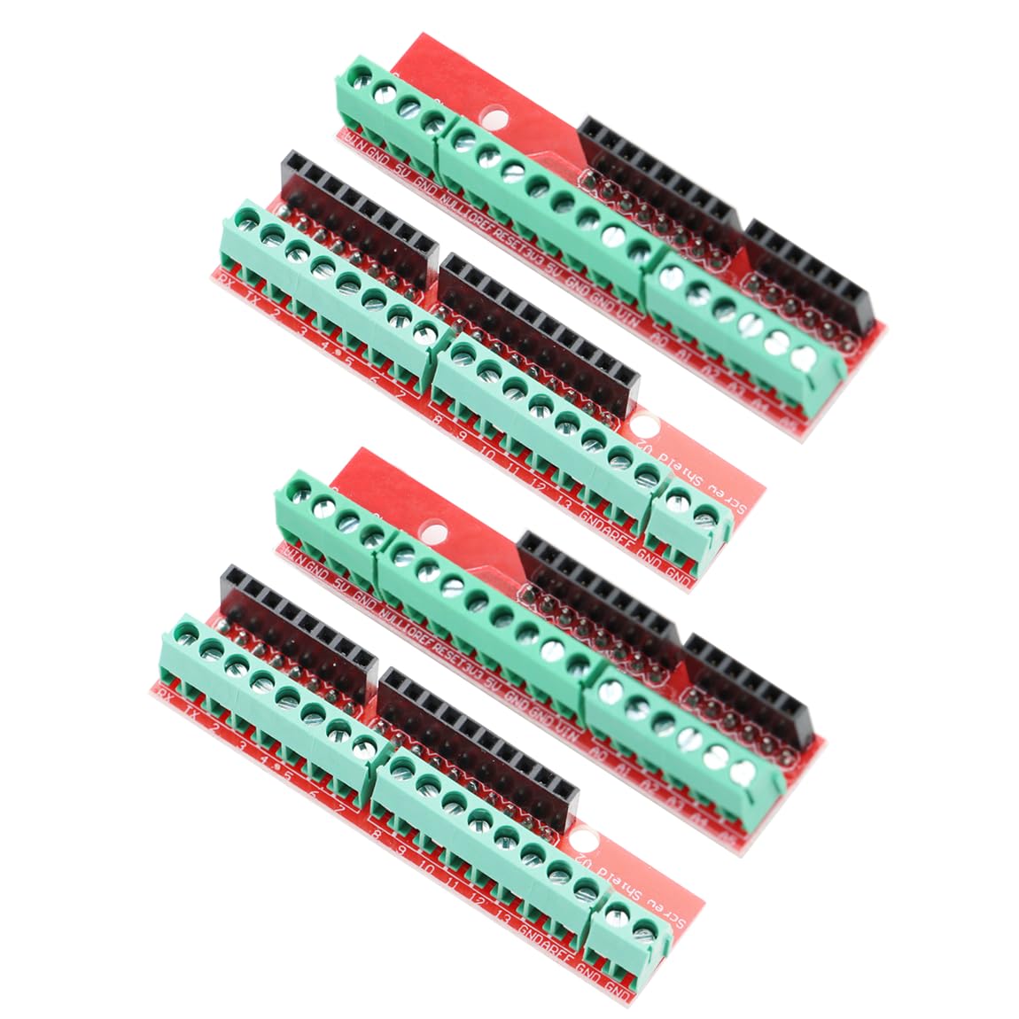 Screw Shield V2 Terminale per Scheda di Espansione Set di due Schede di Espansione Adatto per l'Espansione Sulla Maggior Parte Delle Piattaforme di Sviluppo per Arduino R3 (2 sets)