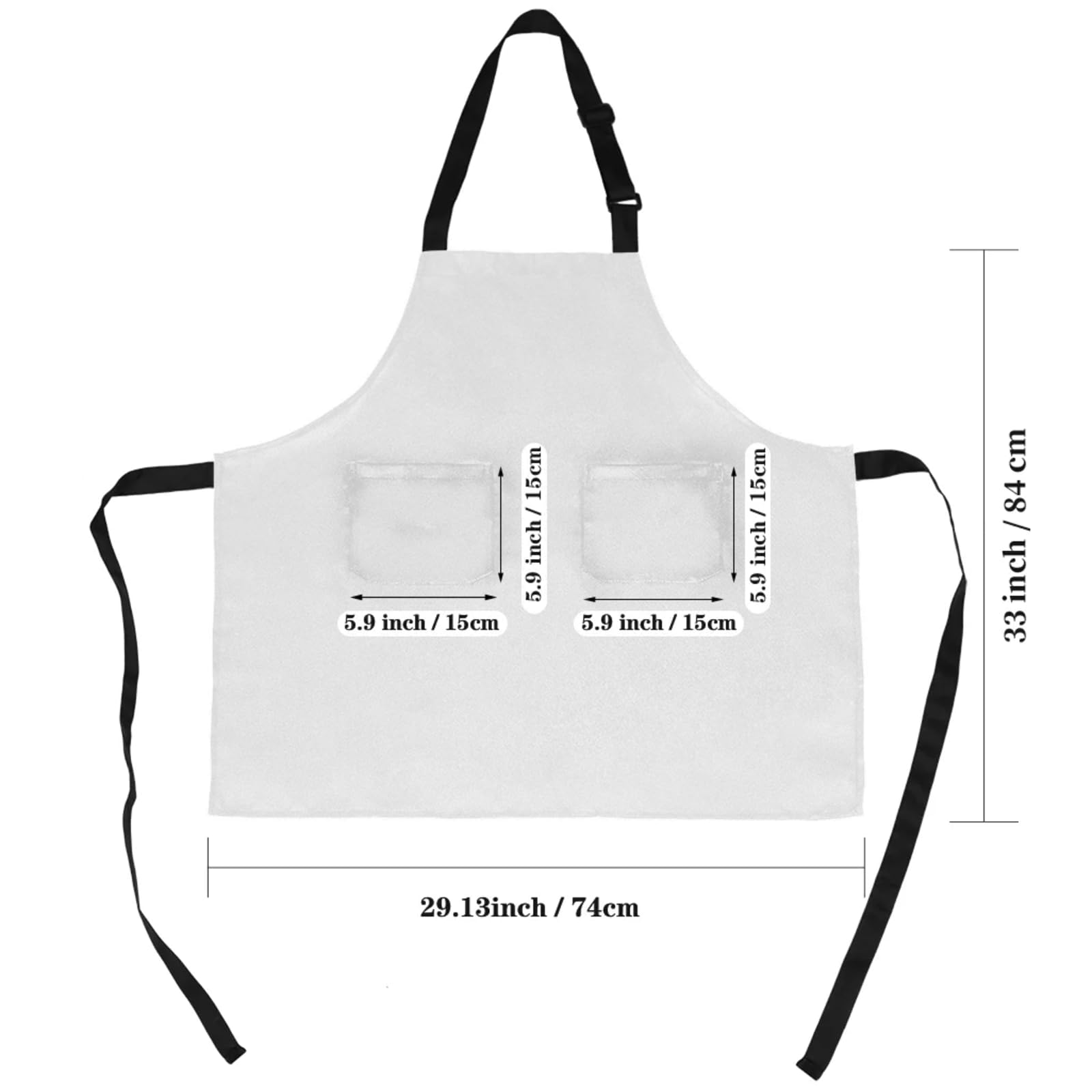 Aglebo Vintage Piano Notes Chef Apron with Pockets Adjustable Shoulder Strap Waterproof Cooking Apron for Kitchen Baking Gardening Pottery Painting