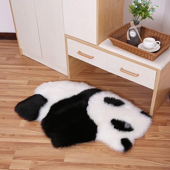 Fur Rug Kitchen Amazon.com: VANILLACHOCOLATE Animal Shaped Soft Faux Sheepskin Fur Area ...