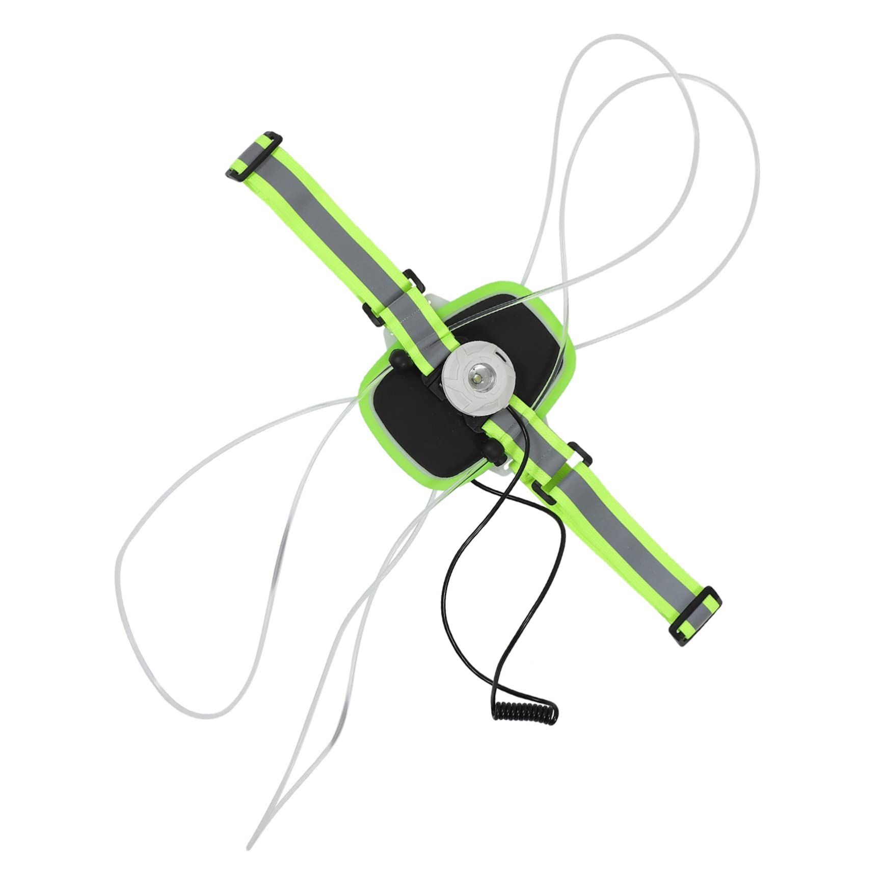 Kisangel Chaleco Reflectante USB Recargable para Correr de Noche Ropa de Seguridad con Material Reflectante y Luz LED para Ciclismo y Senderismo