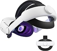 Vista 1 de KIWI design Correa de cabeza para Oculus/Meta Quest 2, accesorios élite para mayor apoyo y comodidad en realidad virtual