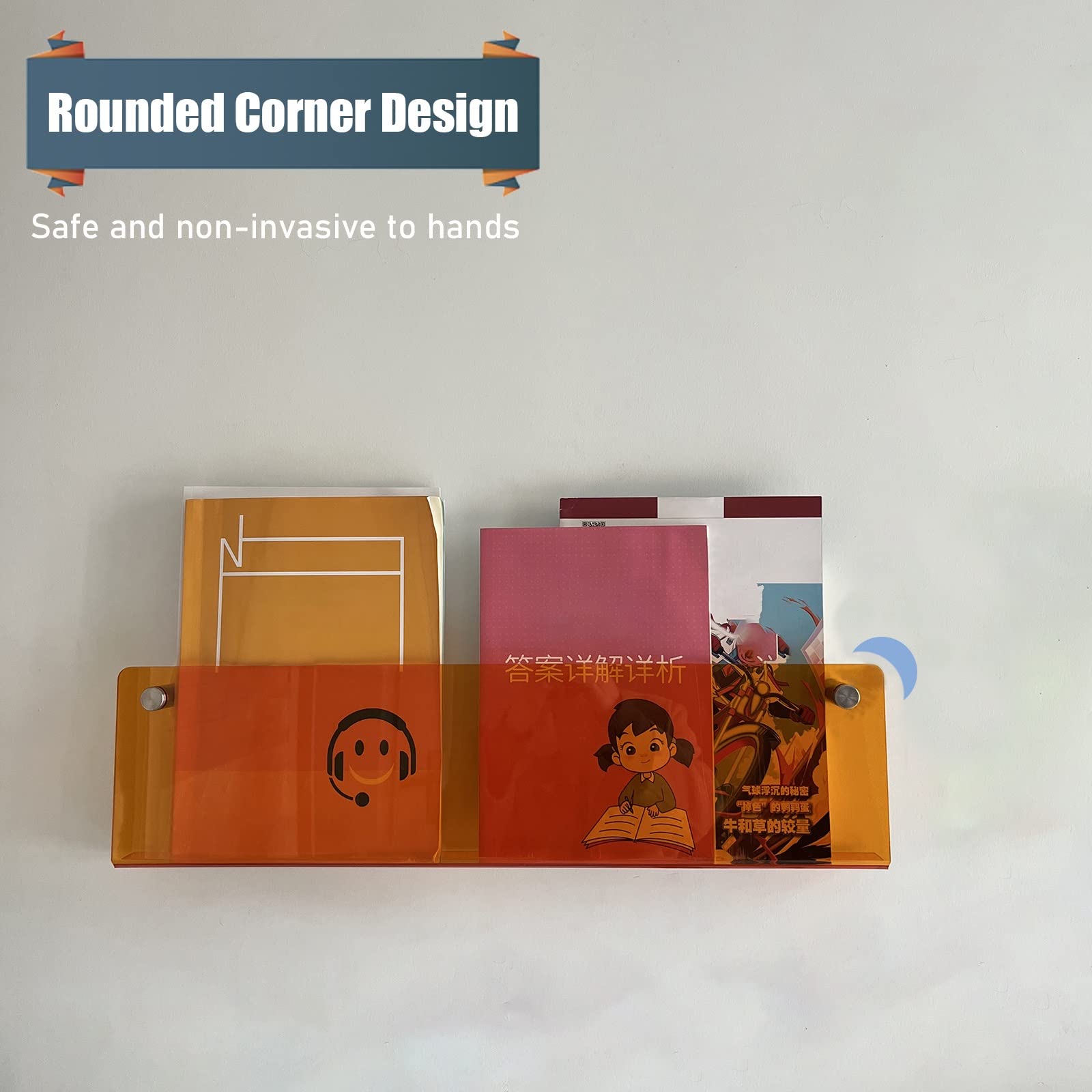 Zeitungsständer Acryl Magazin-Display-Regal Aufbew Produktbild-Vorschau 6