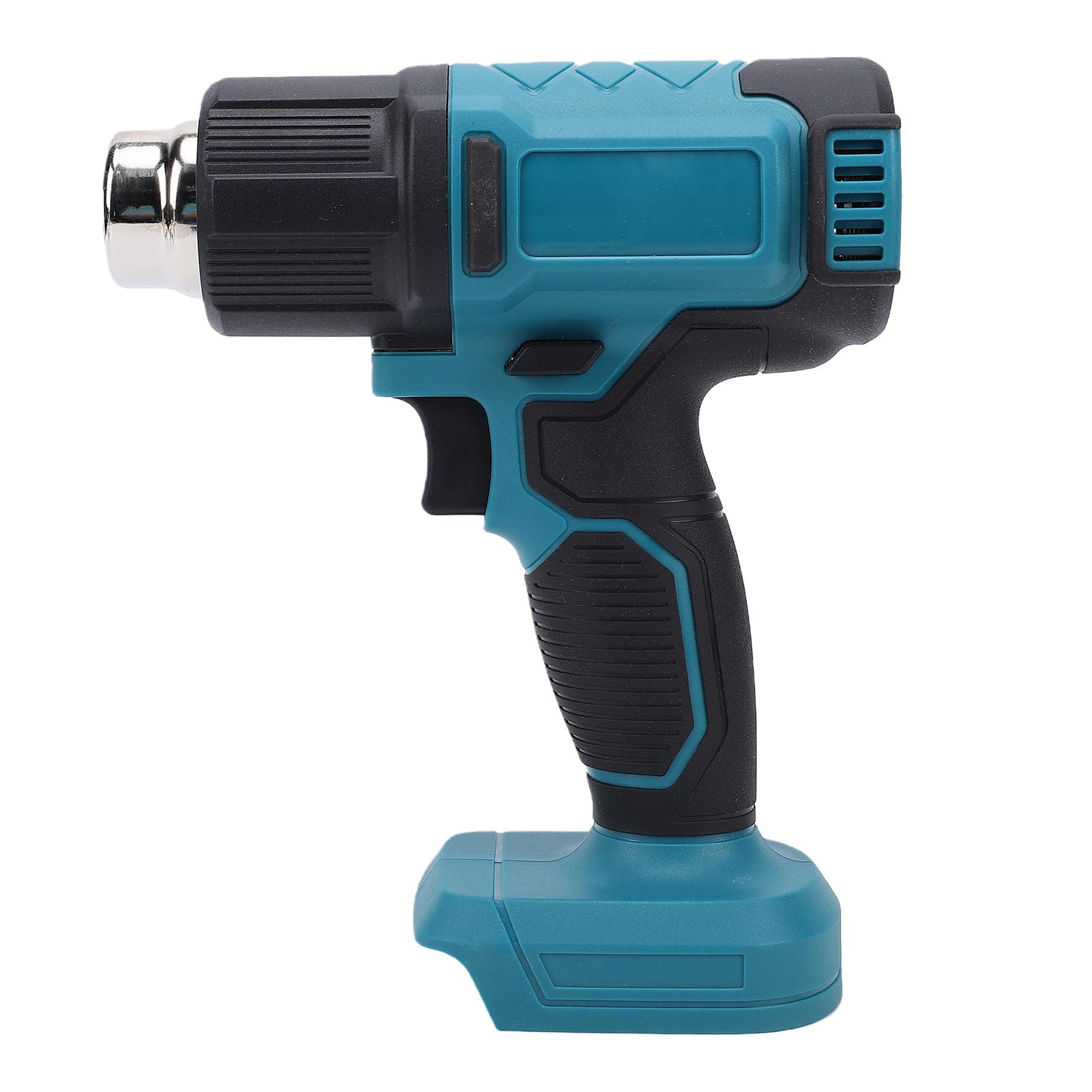Pistola de calor inalámbrica, temperatura ajustable con batería y flujo de aire calentamiento rápido para reparación electrónica eliminación de pintura ABS azul