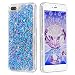 iPhone 7 Plus Case,iPhone 7 Plus Liquid Case,BCMRUN Novelty Design Glitter Bling Sparkles Shinny Hearts Flowing Liquid Anti Scratch Bumper Hard Case for Apple iPhone 7 Plus (Blue Diamonds)