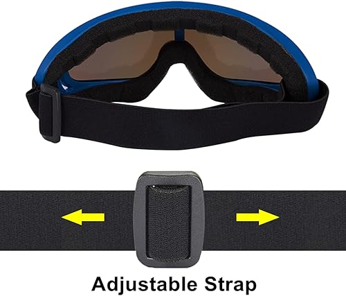 Miniatura 5 de Gafas de motocicleta, paquete de 2 unidades, para motocross, ATV, motocross, senderismo, protección con 2 unidades de máscara bandana transpirable