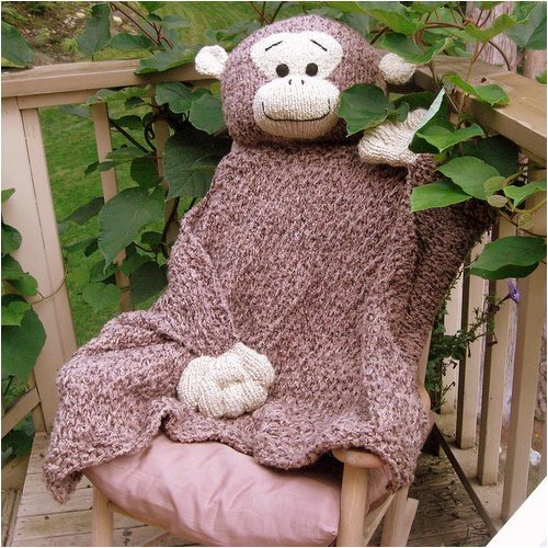 Snuggletons Mona Monkey Blanket Nursery Blankets Baby