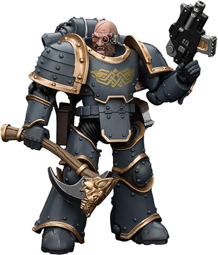 Miniatura 8 de JoyToy Warhammer 40K 118 Space Marines Space Wolves Venerable Dreadnought Brother Hvor Figura de acción Mecha Militar Guerrero Joy Modelos de juguete