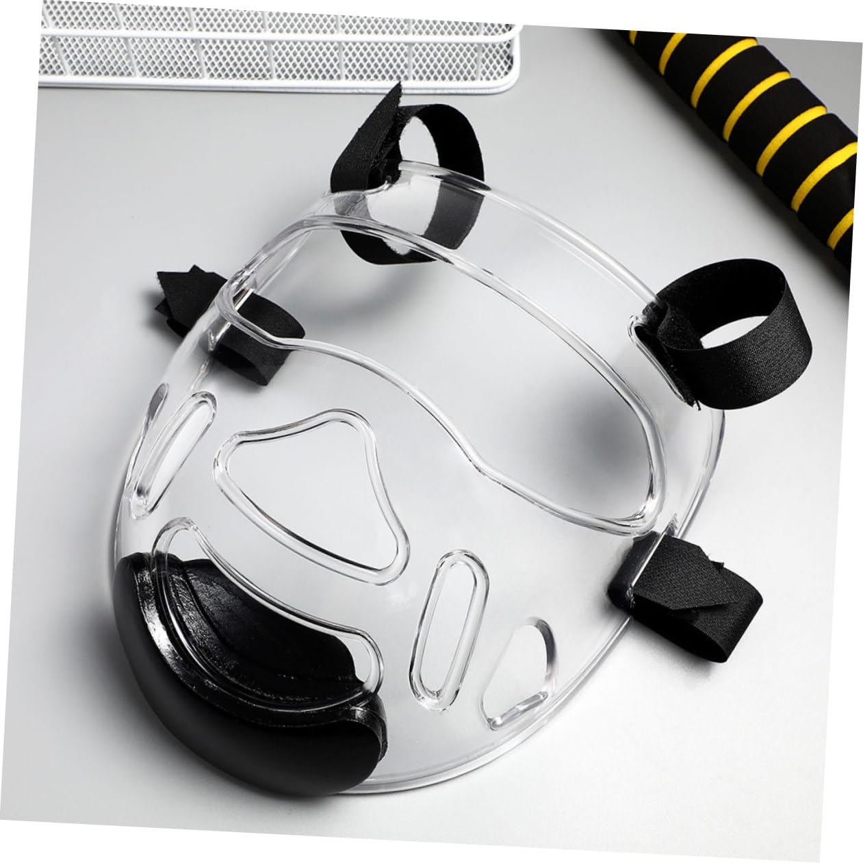 TOYANDONA Maschera Protettiva per Viso Taekwondo 2 Pezzi Protezione Staccabile, Copricapo Leggero per Karate e Arti Marziali, Attrezzatura da Combattimento per Allenamento Sparring