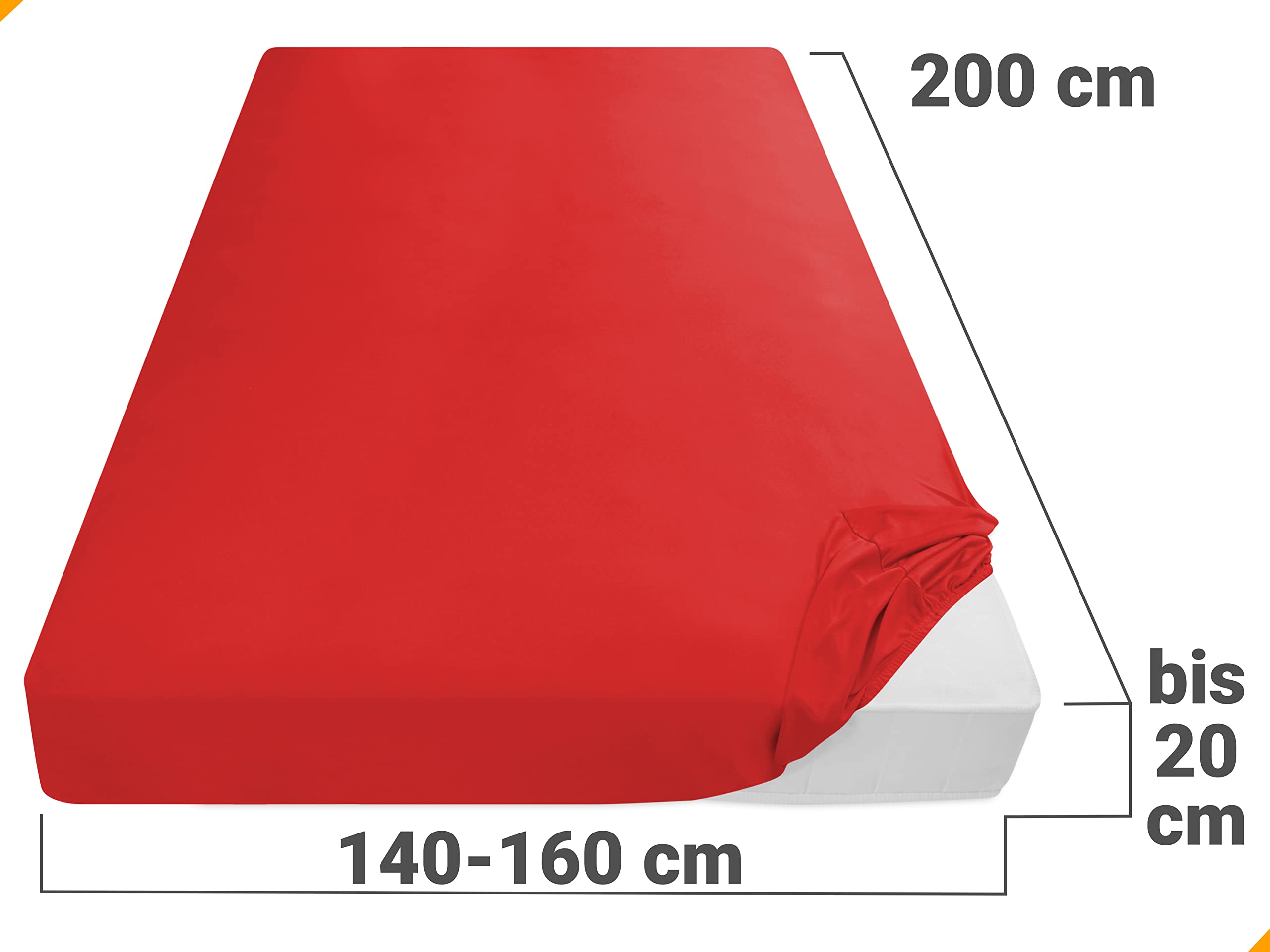 Anti-Allergie, antibacterieel geborsteld microvezel polyester hoeslaken