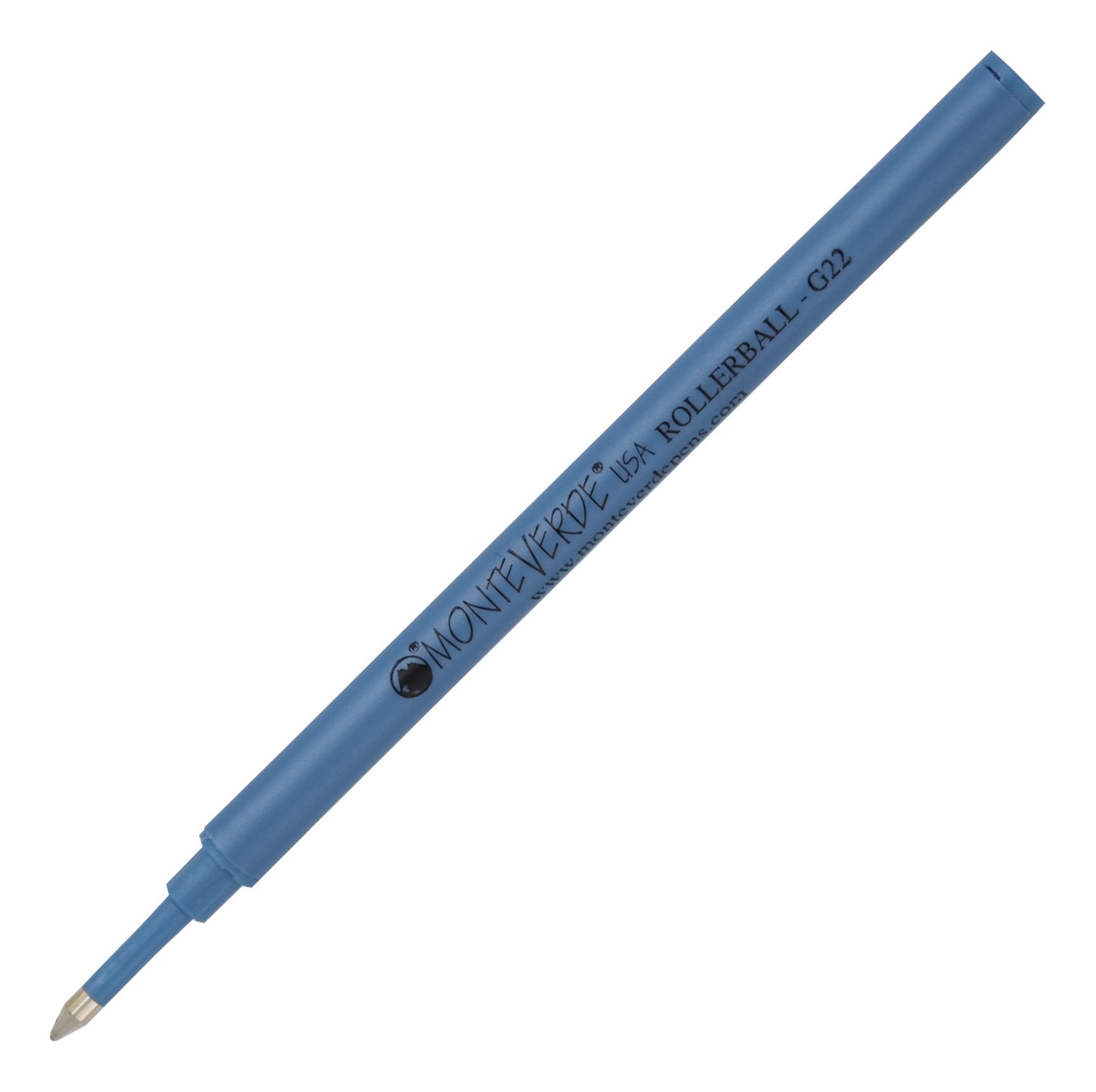 Pointe fine précise pour cette recharge Rollerball Monteverde bleu clair G224lb - 2