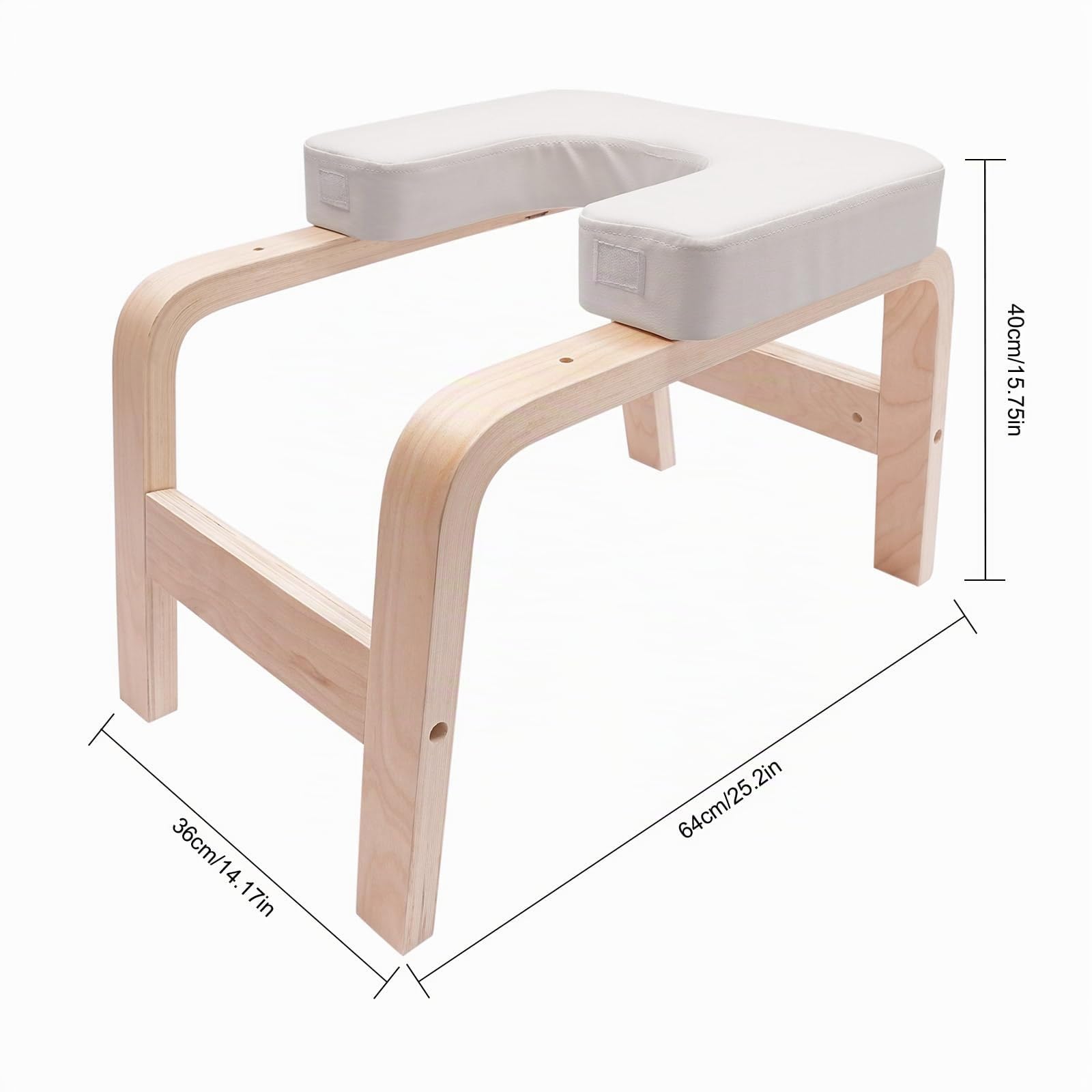 Yoga Headstand Hocker mit Abnehmbarem Block in T-Form Max.200kg Yoga Handbank für Yoga-Räume, Balkone, Gymnastik, für Yoga-Übungen, Taillentraining, Beinübungen