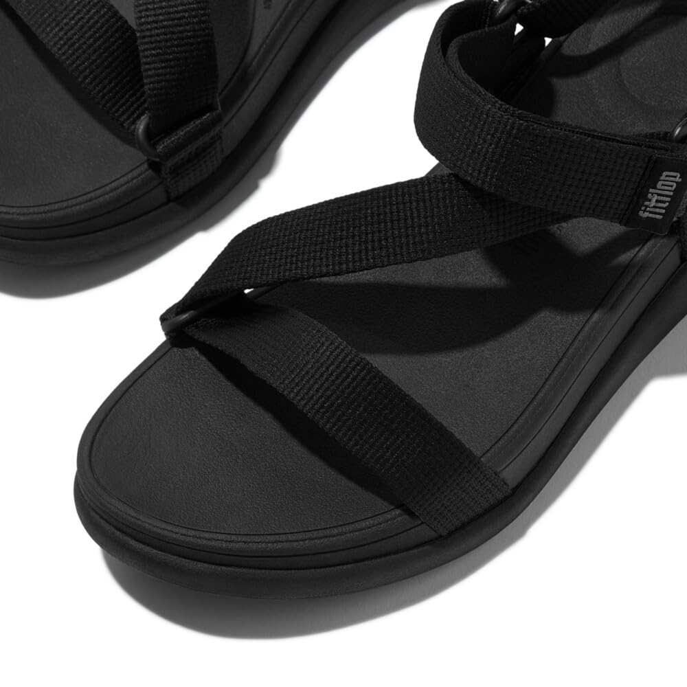 Fitflop F-mode Go Adj. Webbing Flatform Z-strap Sandals SandaleFemme