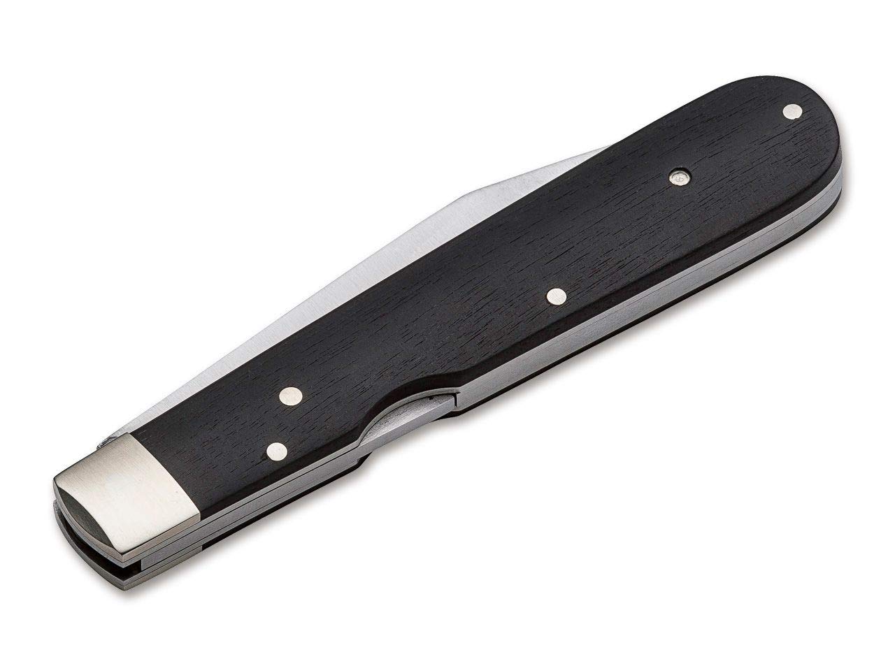 Böker 113024 Manufaktur Solingen 1906 Taschenmesser aus 440C-Stahl und Ebenholz in der Farbe Braun - 19,50 cm