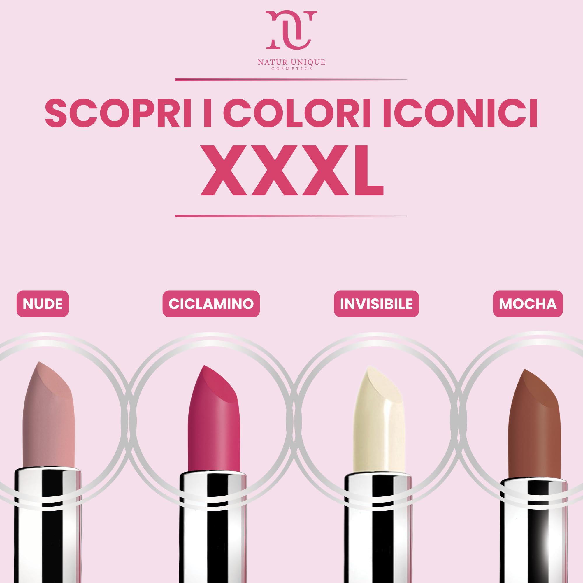 NU - IALUCOLLAGEN LIP VOLUME XXXL Nude | Rossetto Trattamento Labbra con Acido Ialuronico, Collagene e Portulaca | Formula Naturale Tecno-Filler | Idratante, Levigante, Rimpolpante | Made In Italy