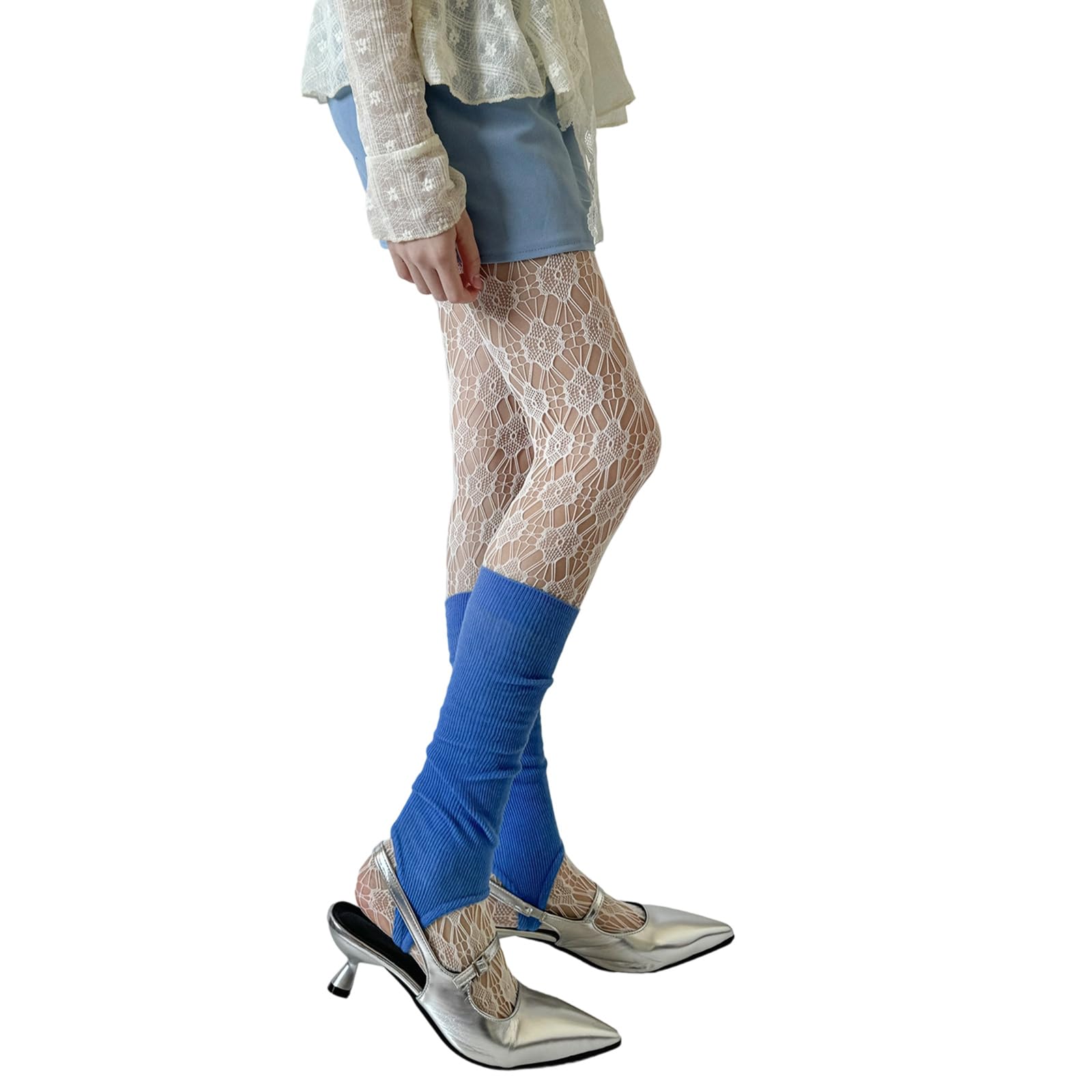 Ritagli floreali Calze a rete Calze a rete Morbido Modello Hollowout Collant di Nylon di Colore Solido Puro Mesh Collant di Pizzo Per Le Donne Collant di Pizzo