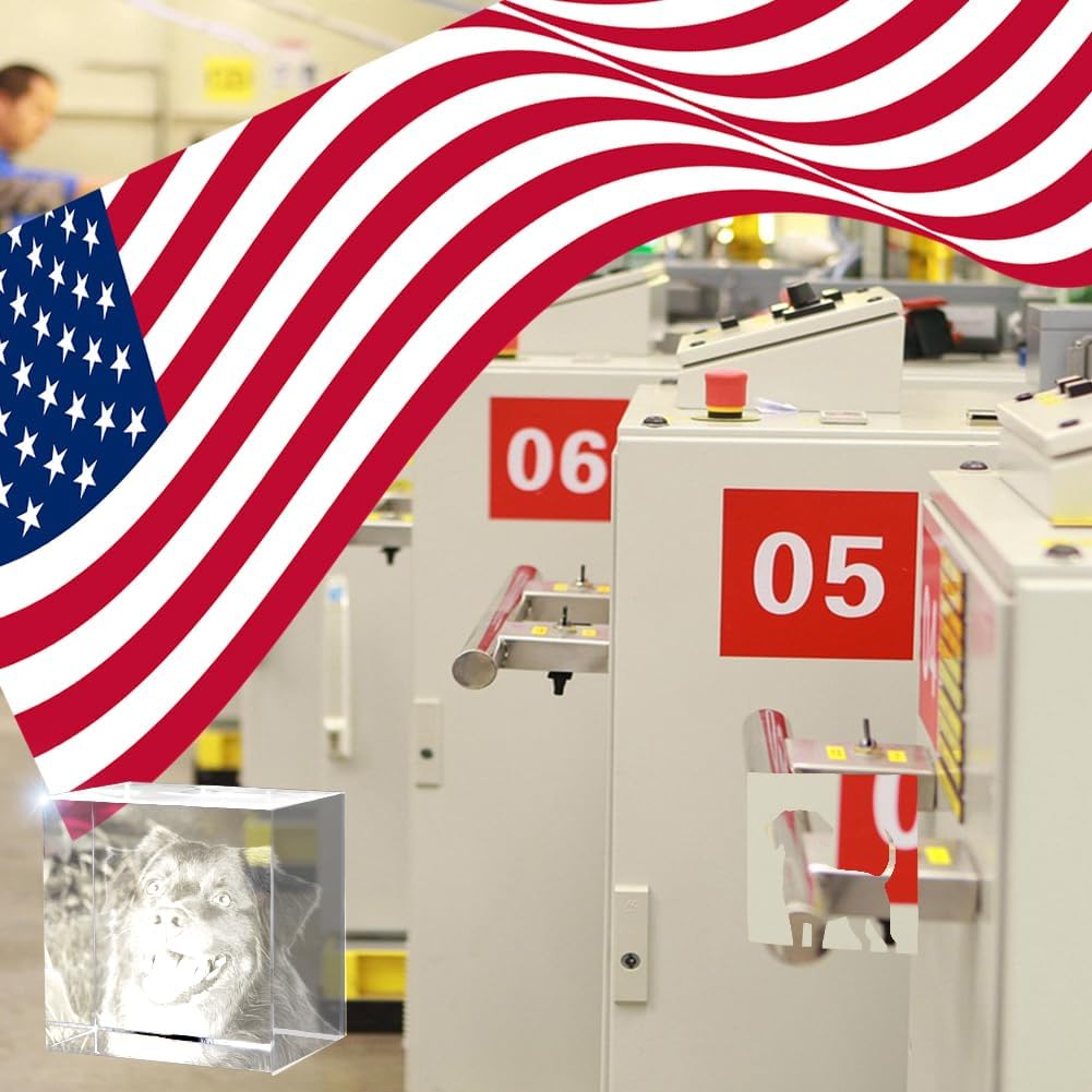 Dog Memorial Gifts - Personalized Memorial Gift for Dog, Cat, Animal Indoor, Custom Pet 3D Crystal Photo, Loss of Dog Cat Puppy Keepsake Bereavement Sympathy Gifts for Pet Lovers - Cube - Image 6