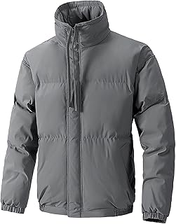 Traje de pan de calidad de invierno para hombre, traje de algodón con clip de tendencia, chaqueta forrada de algodón, cuello alto, chaqueta forrada de algodón suelto, abrigo para hombre, color rosa