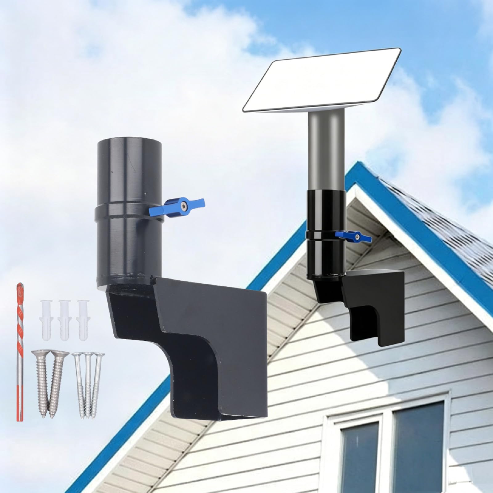 Support mural court Starlink avec 10 accessoires pour kit antenne toit