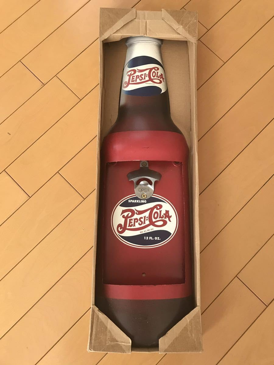 Amazon.co.jp: Bottle opener with cap catcher/pepsi-cola/wall mount